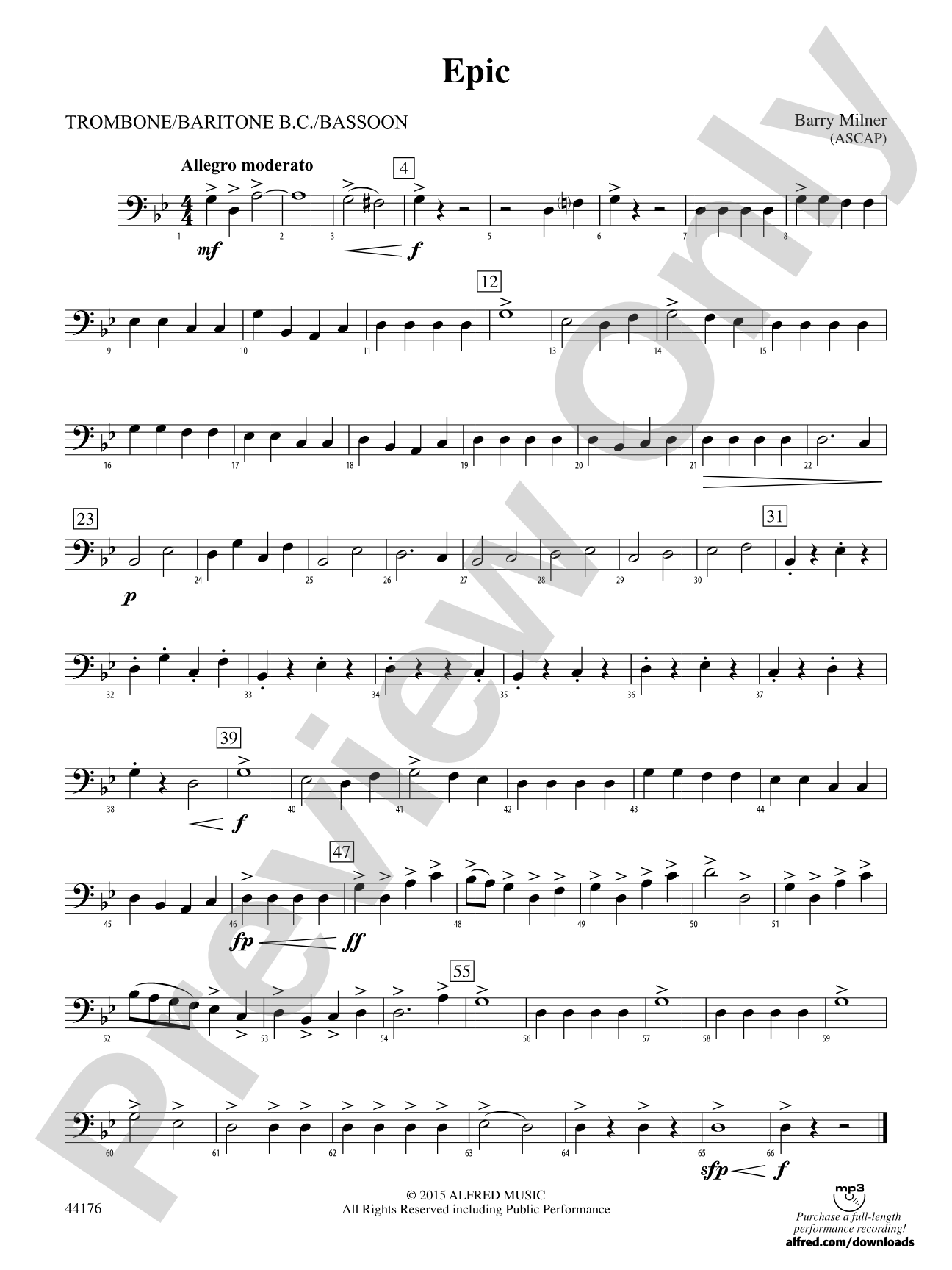 Epic: 1st Trombone