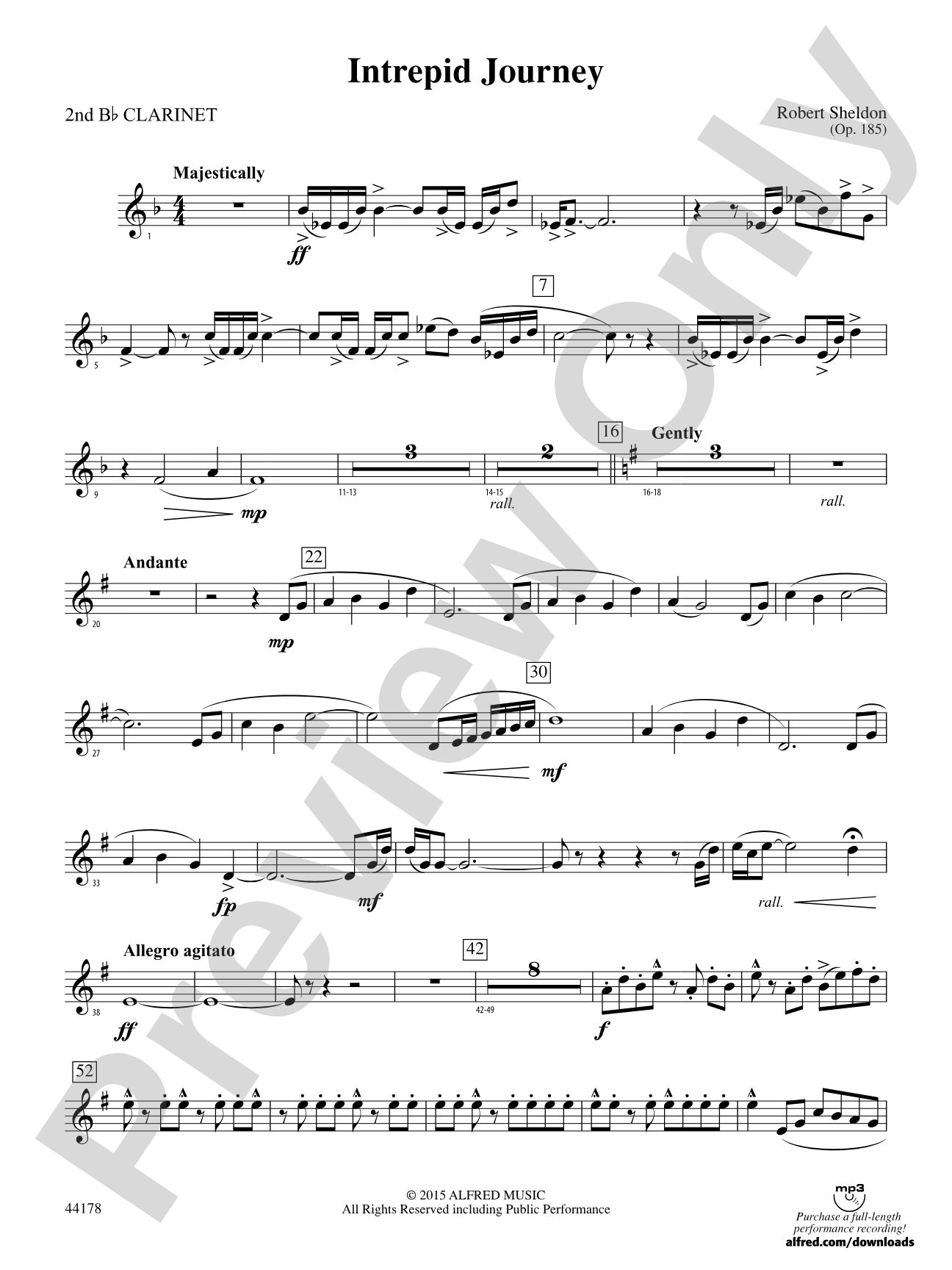 Intrepid Journey: 2nd B-flat Clarinet