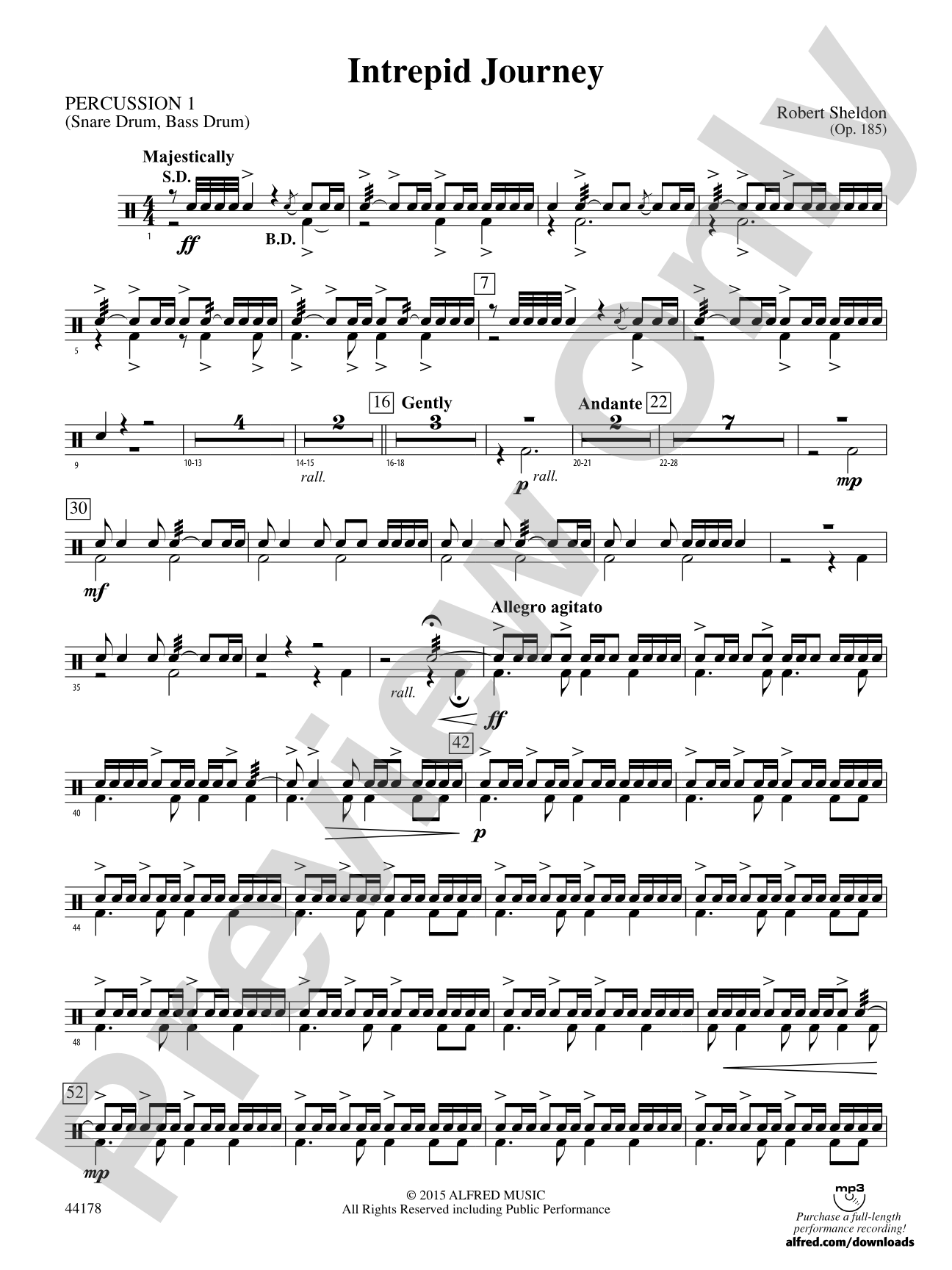 Intrepid Journey: 1st Percussion