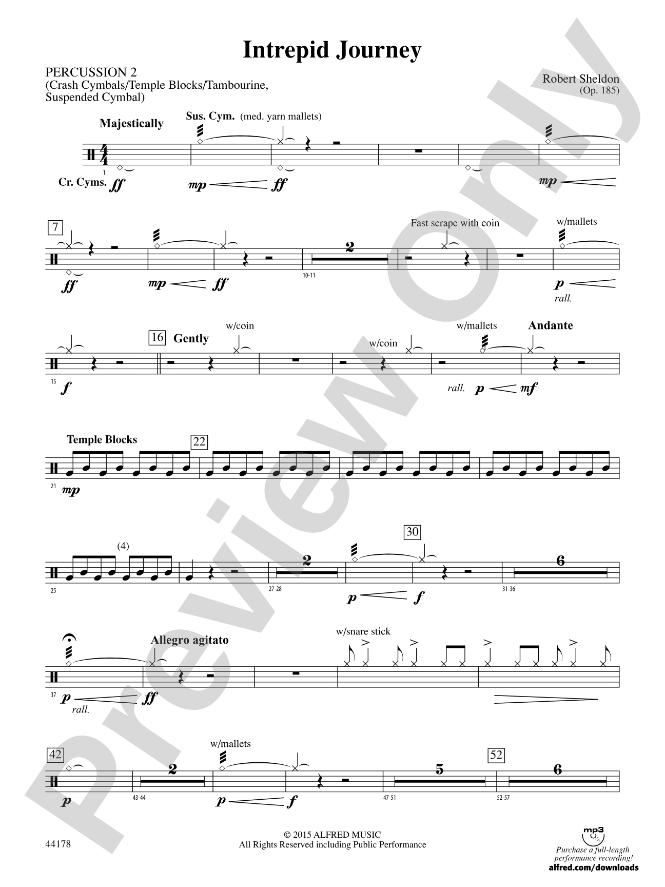 Intrepid Journey: 2nd Percussion