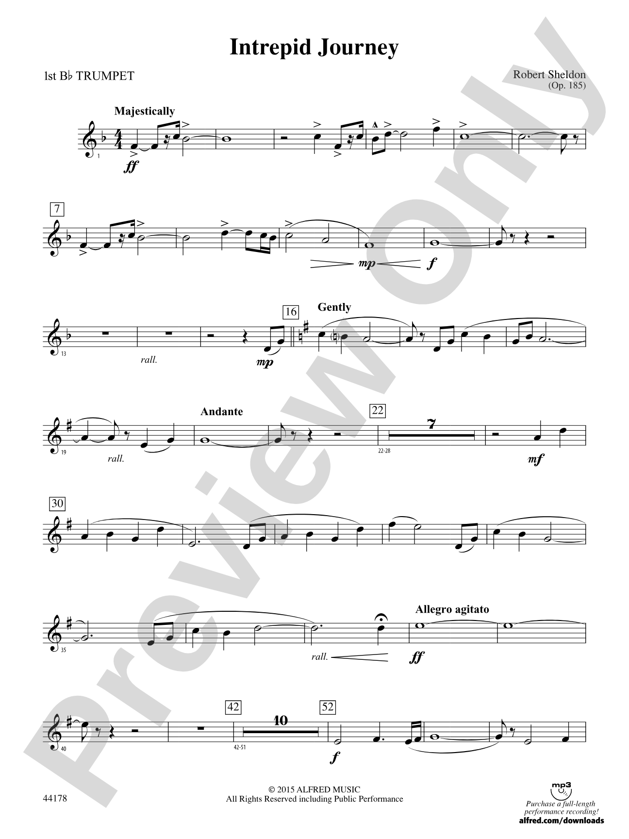 Intrepid Journey: 1st B-flat Trumpet
