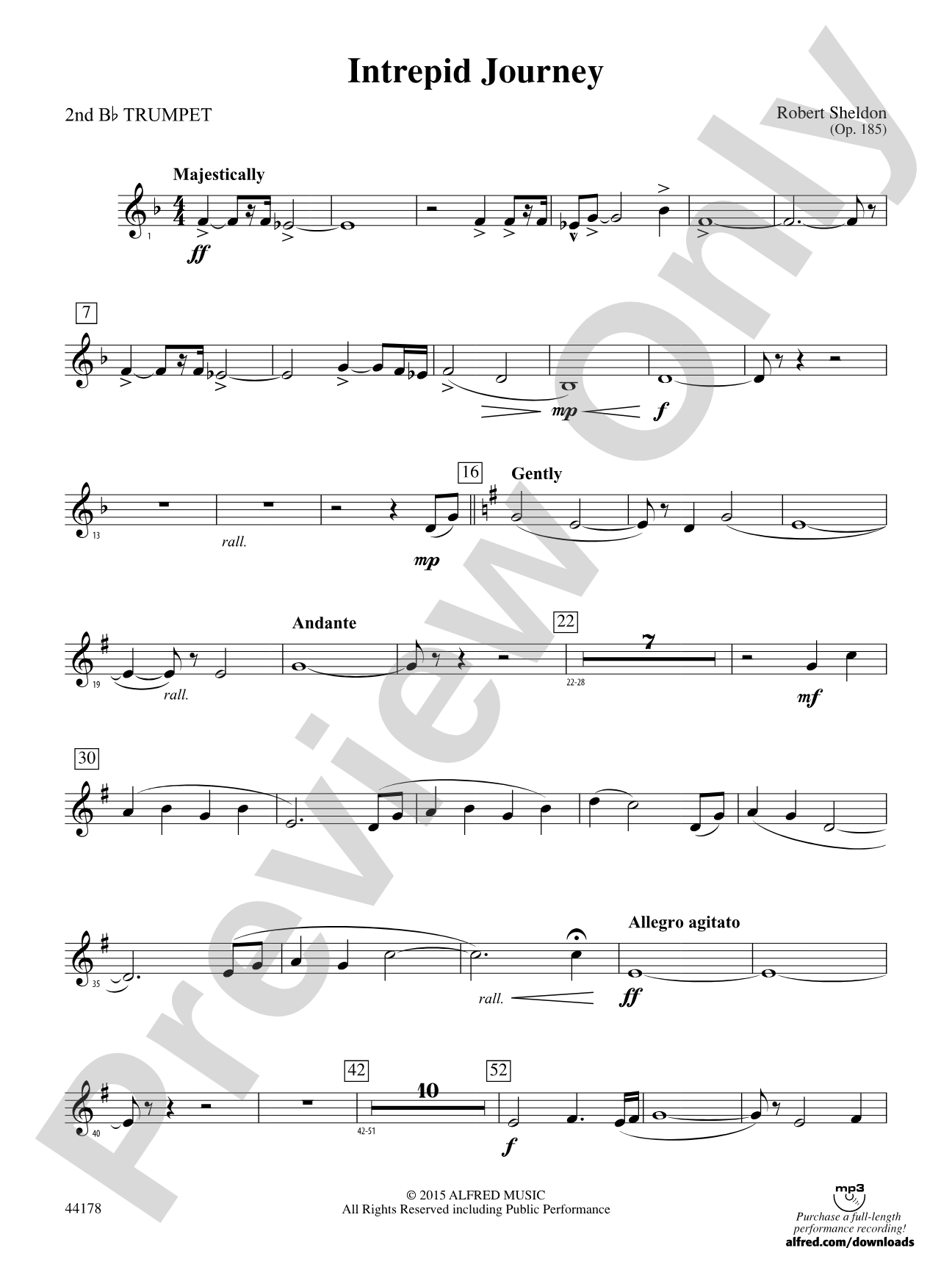 Intrepid Journey: 2nd B-flat Trumpet
