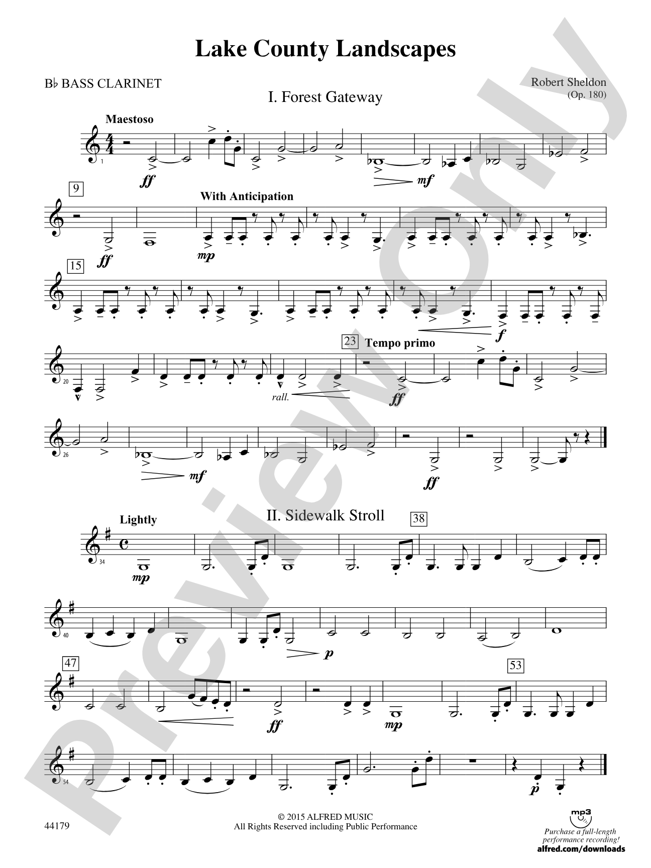 Lake County Landscapes: B-flat Bass Clarinet