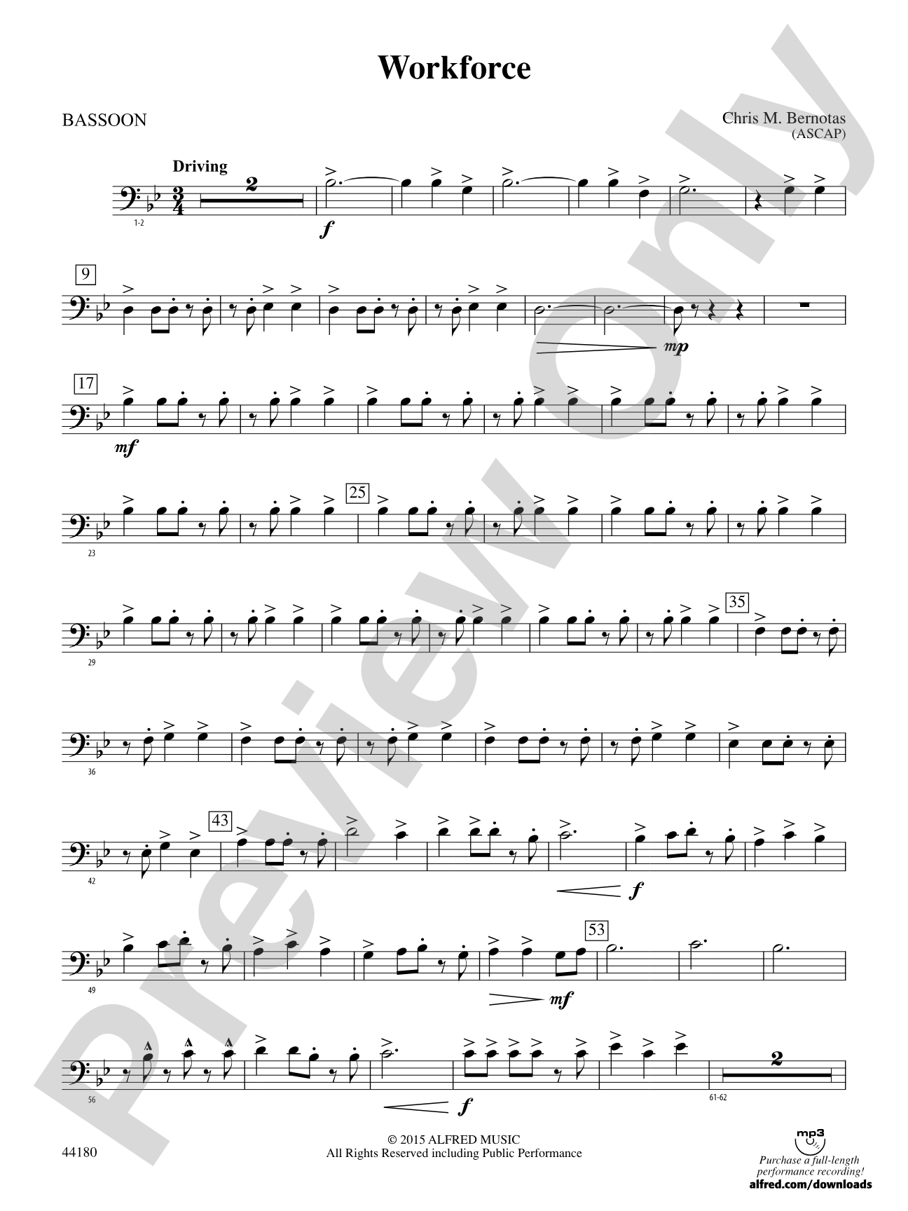 Workforce: Bassoon