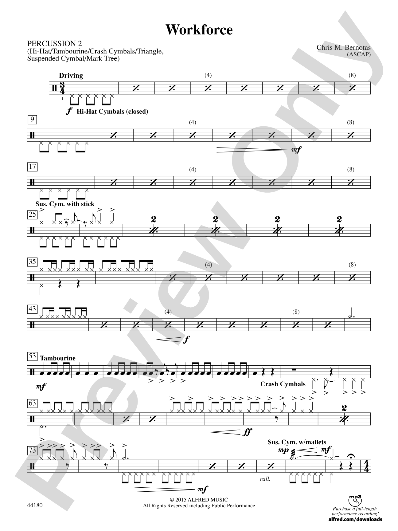 Workforce: 2nd Percussion
