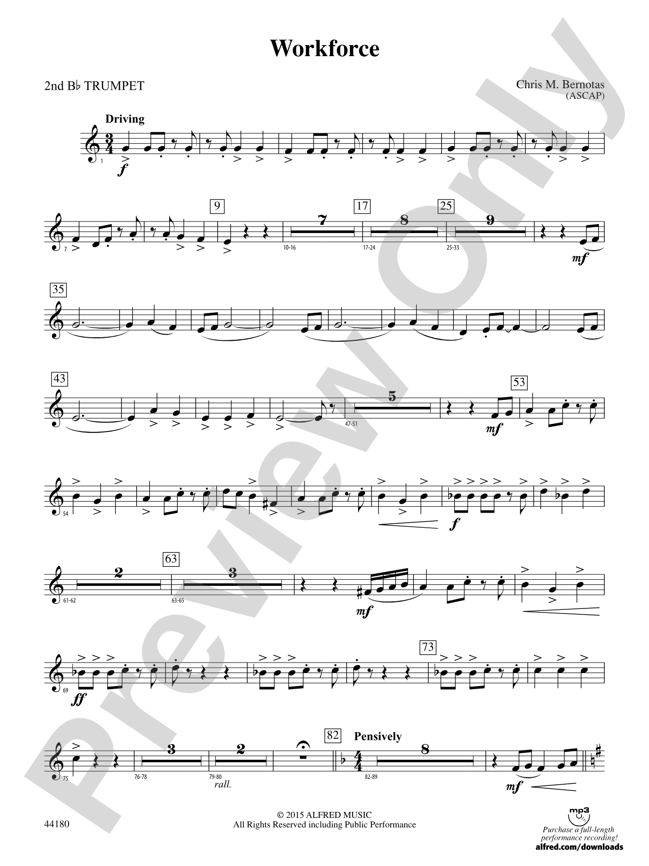 Workforce: 2nd B-flat Trumpet