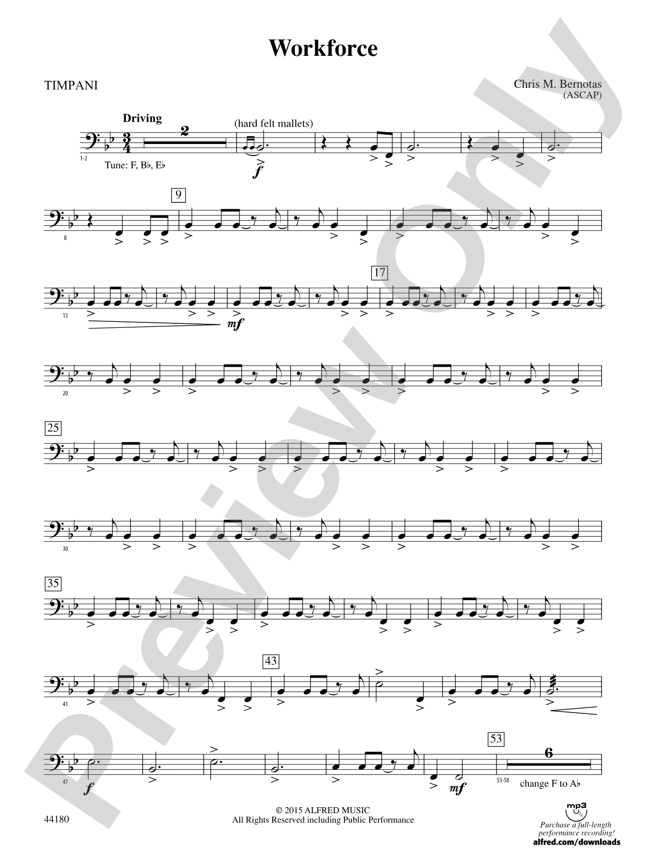 Workforce: Timpani
