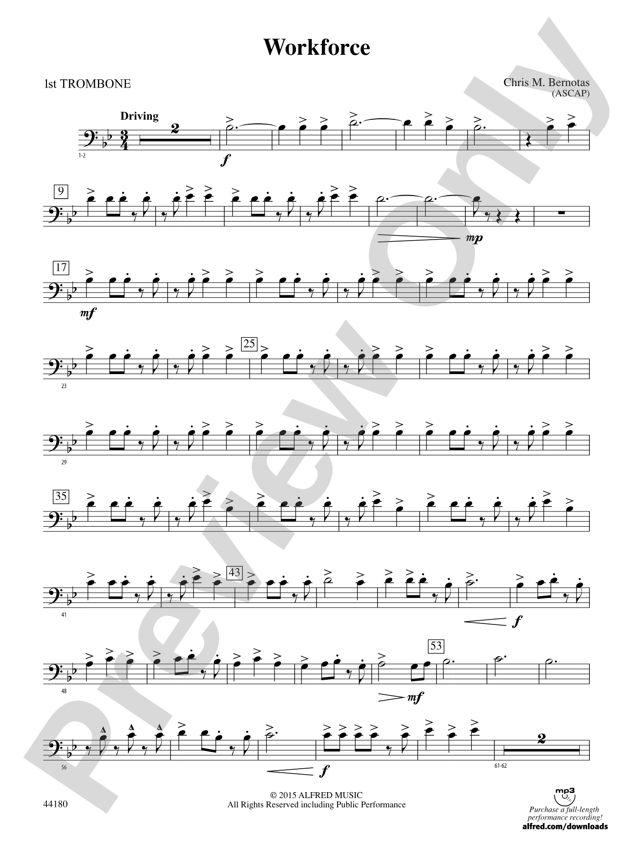 Workforce: 1st Trombone