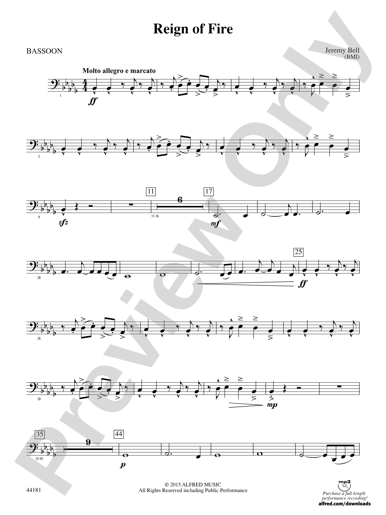 Reign of Fire: Bassoon
