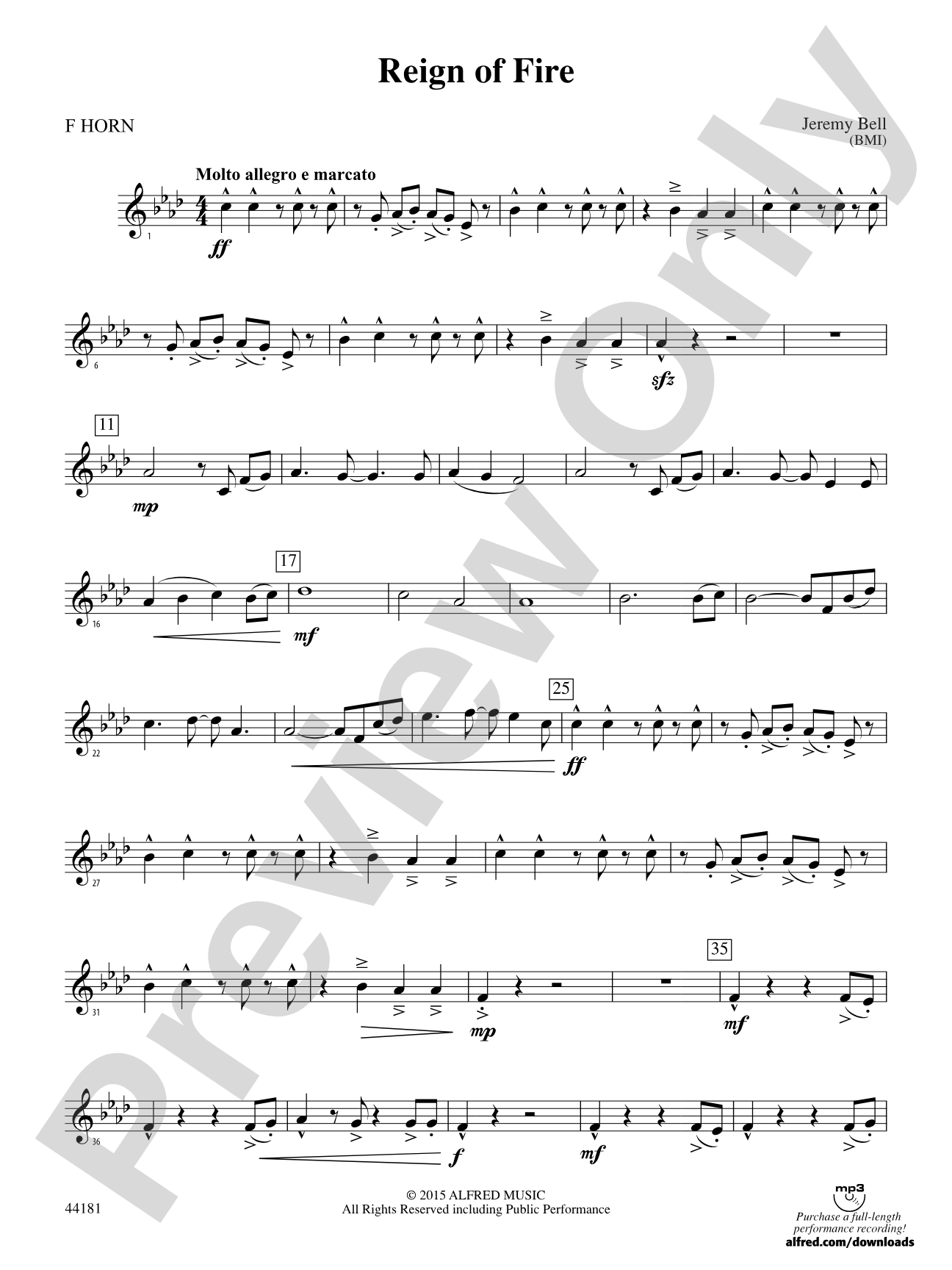Reign of Fire: 1st F Horn