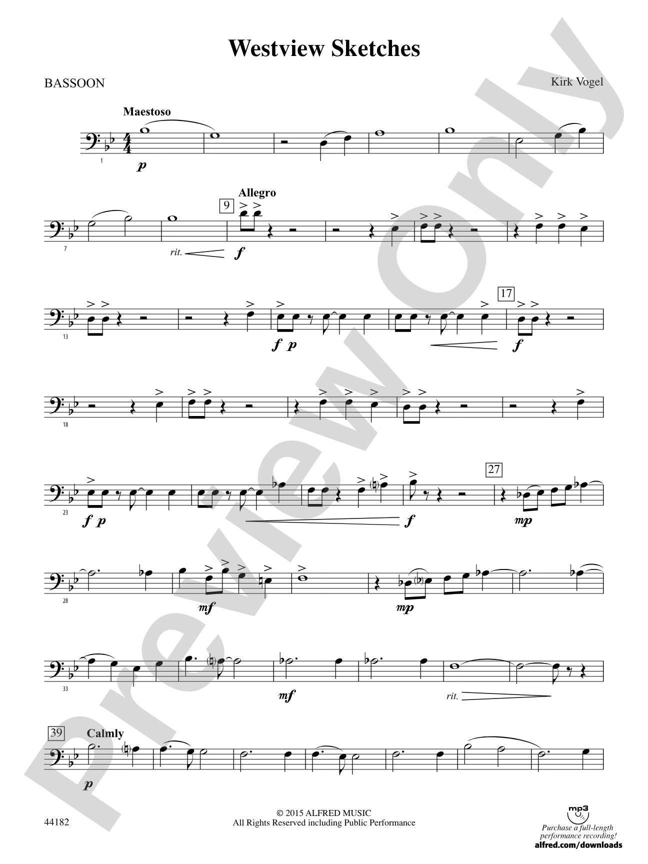 Westview Sketches: Bassoon