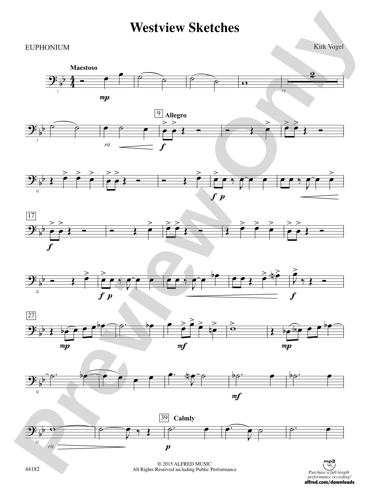 Westview Sketches: Baritone B.C.
