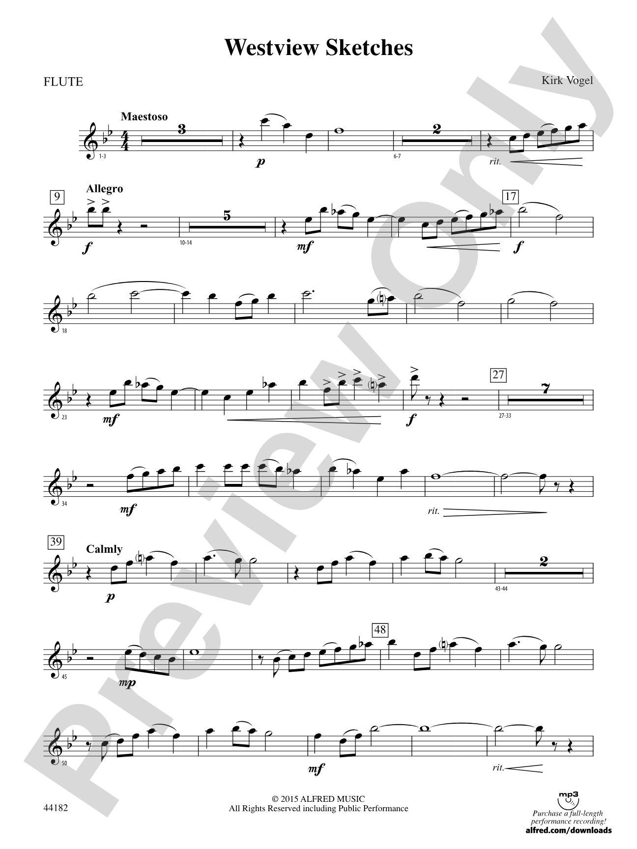 Westview Sketches: Flute