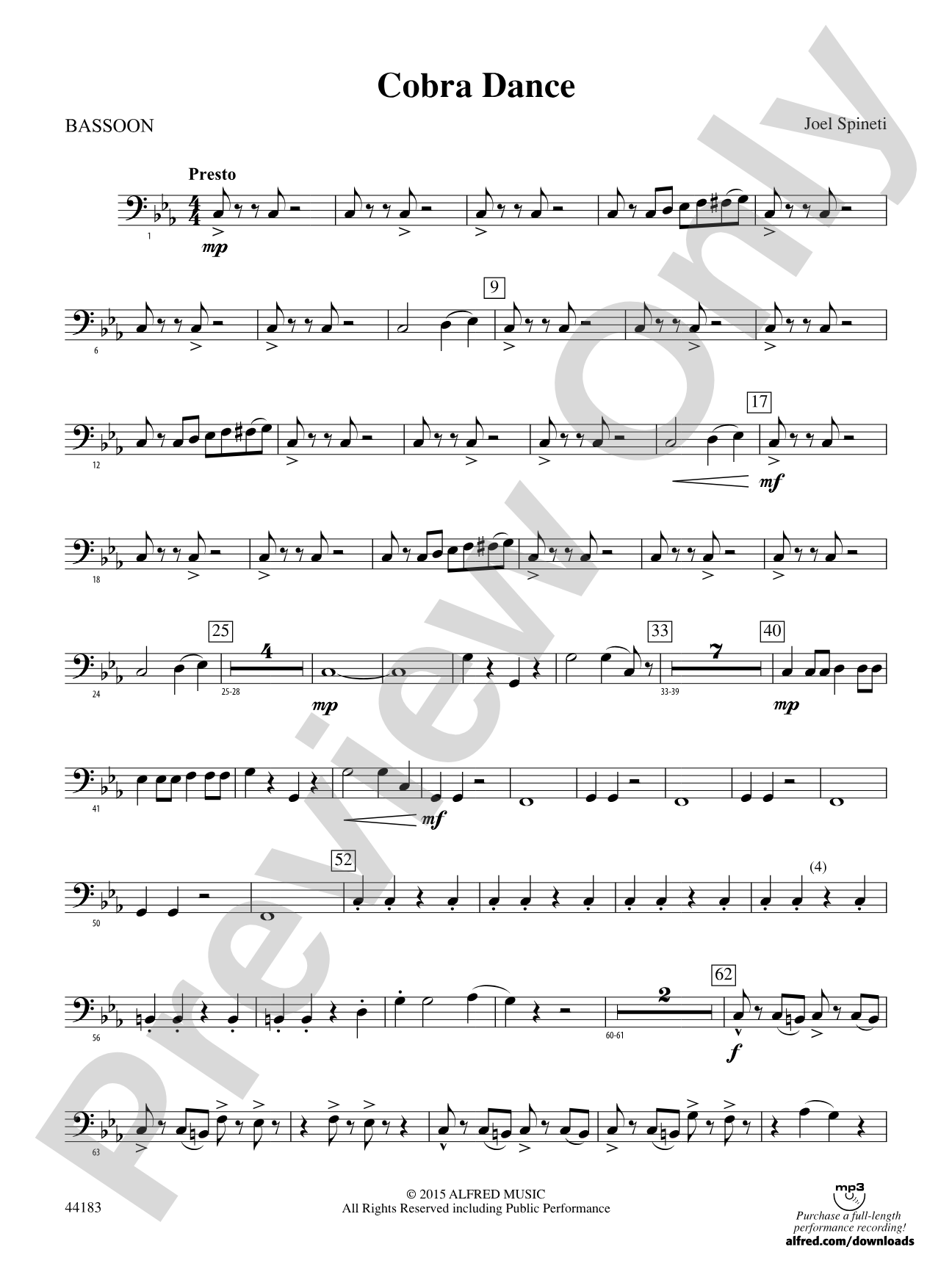 Cobra Dance: Bassoon