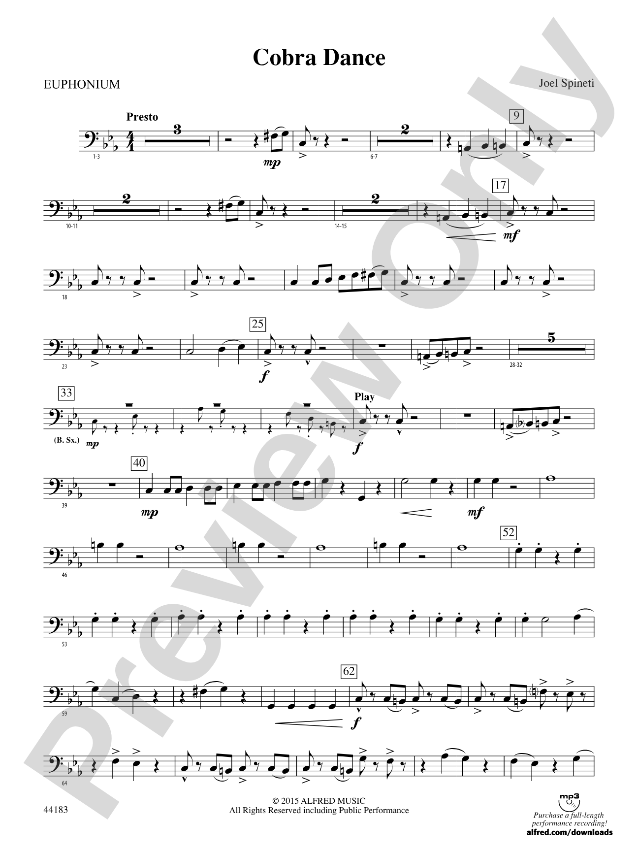 Cobra Dance: Baritone B.C.