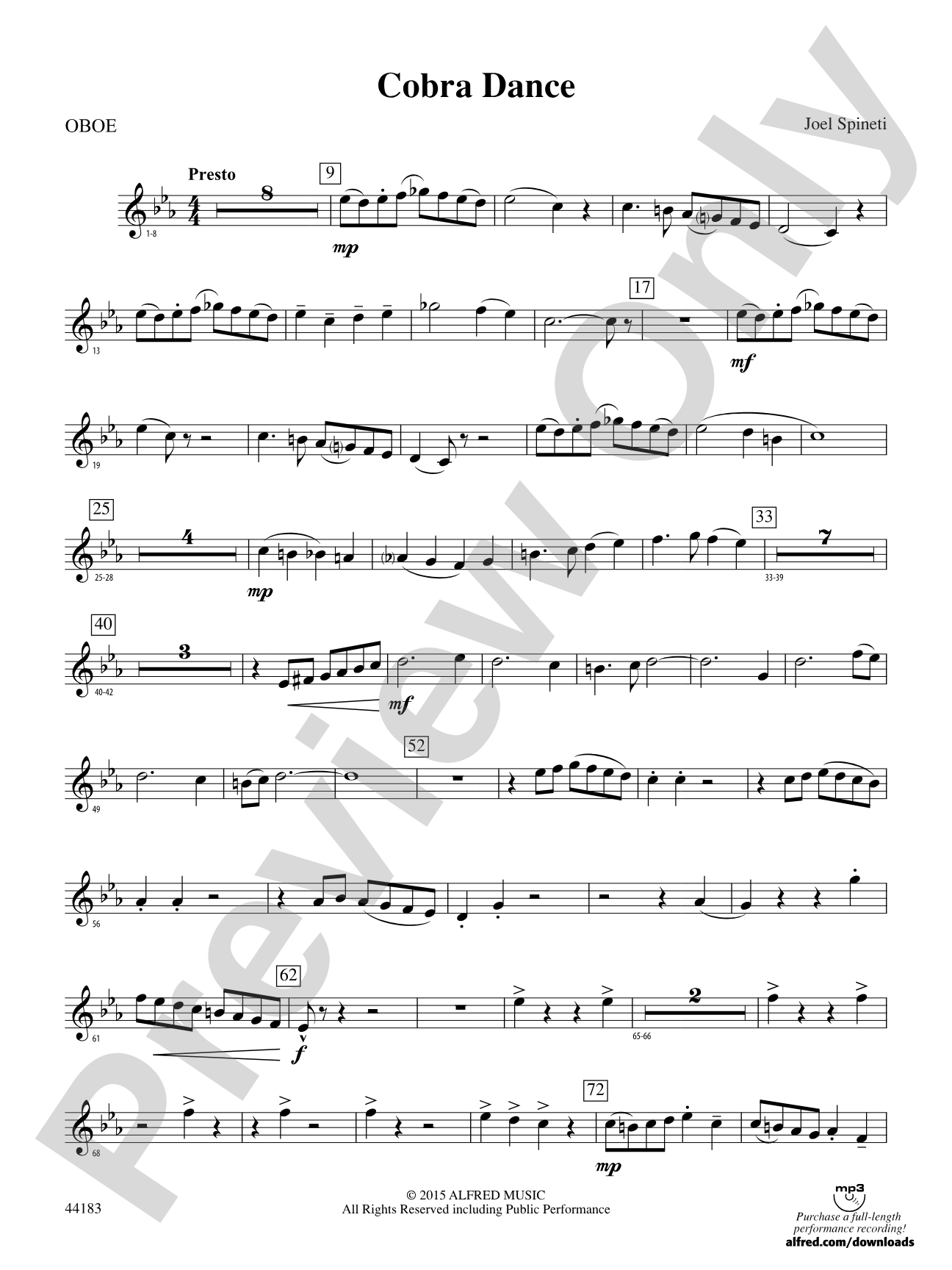 Cobra Dance: Oboe