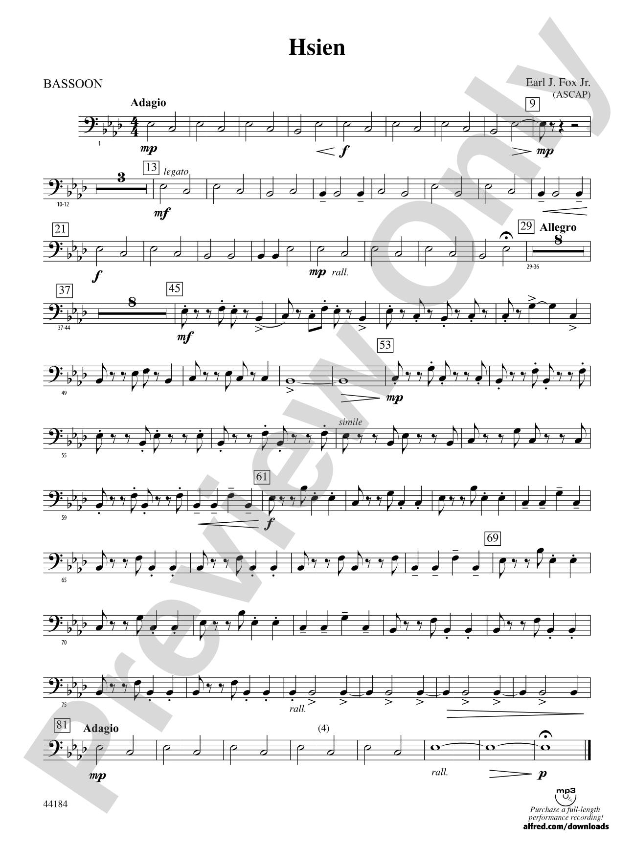 Hsien: Bassoon