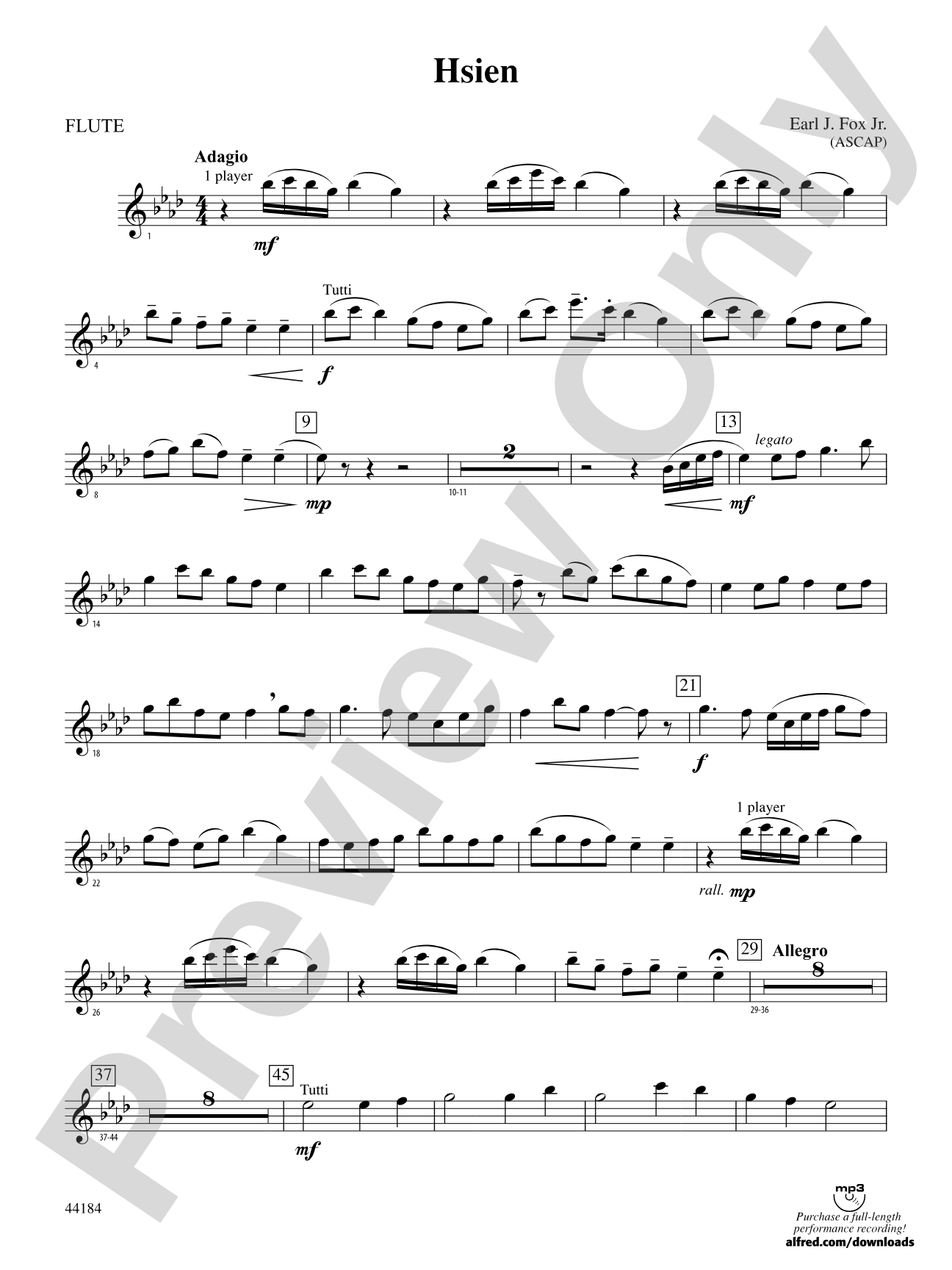 Hsien: Flute