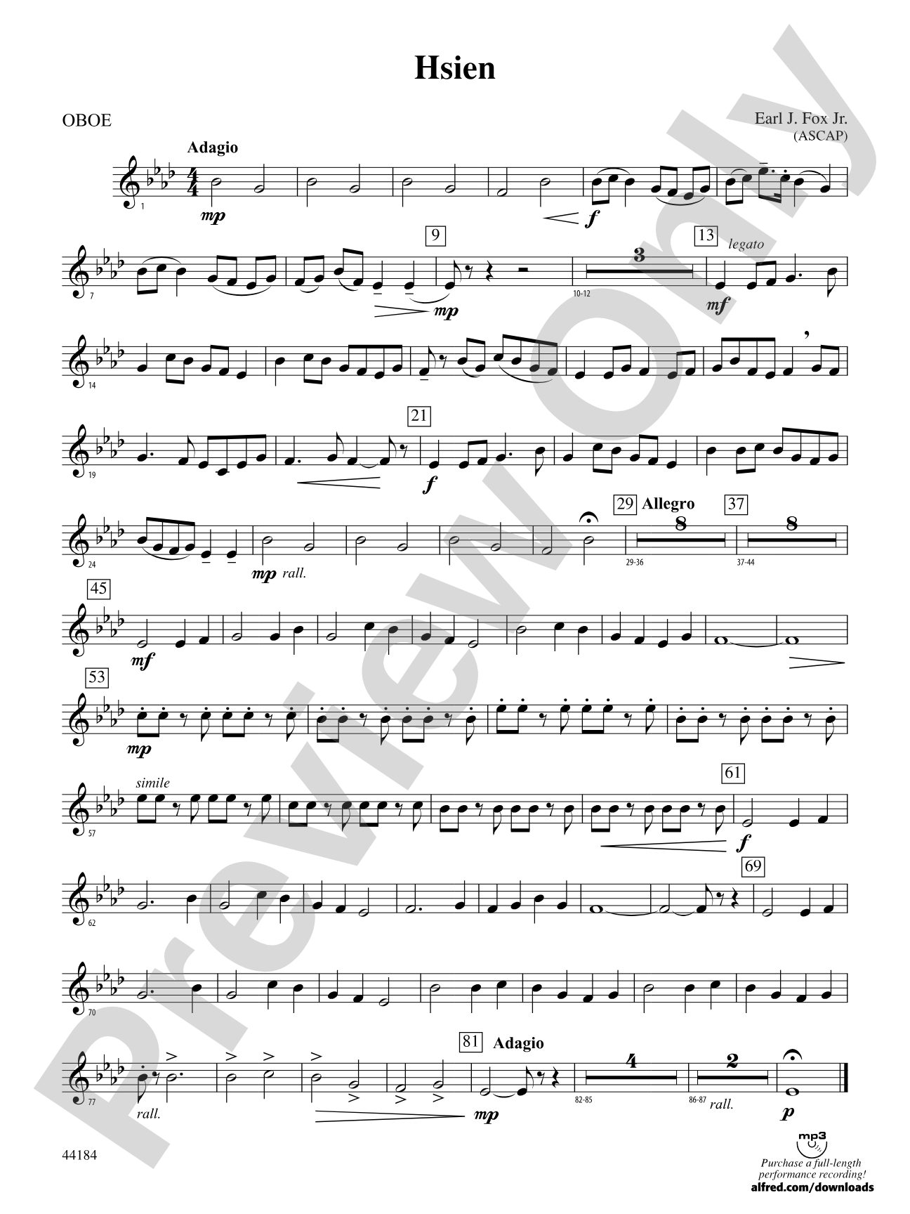 Hsien: Oboe