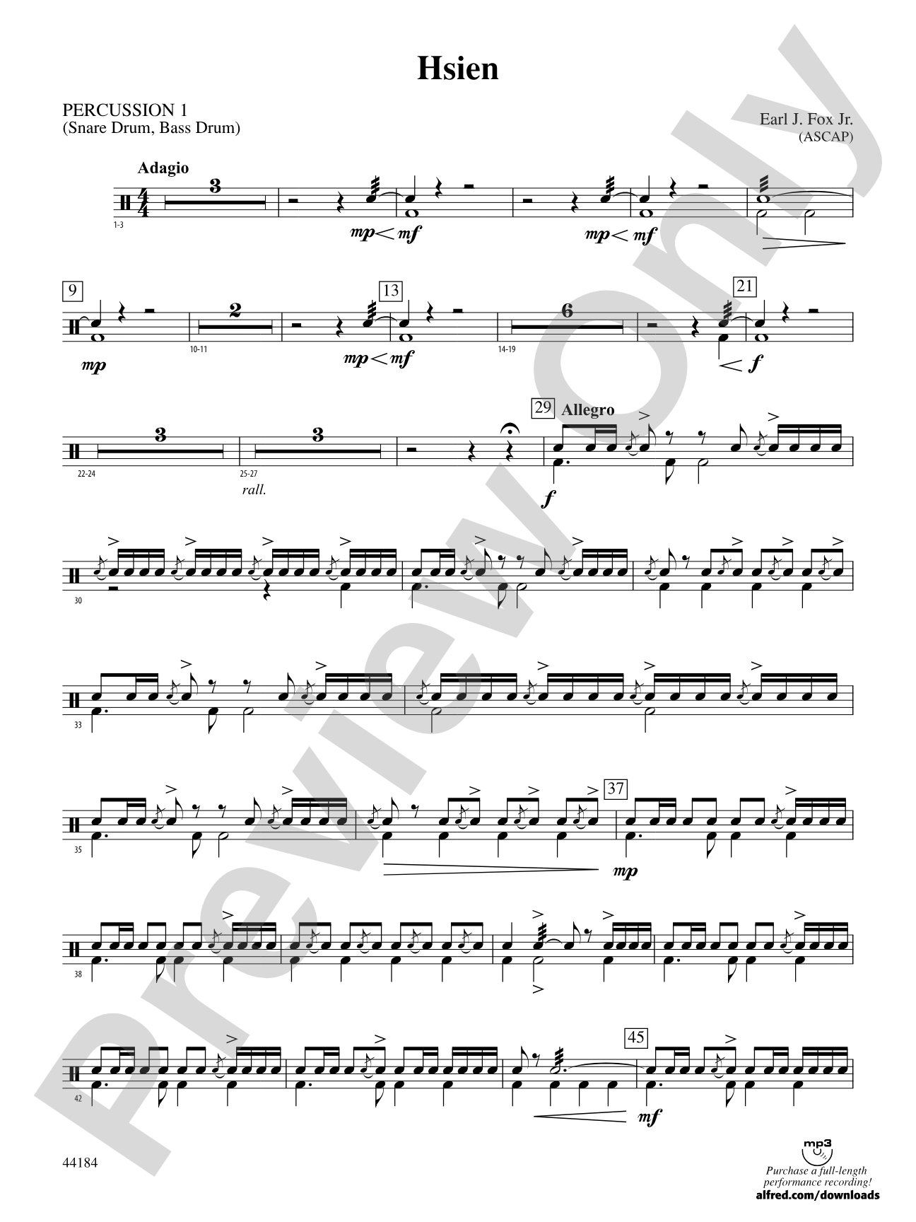 Hsien: 1st Percussion