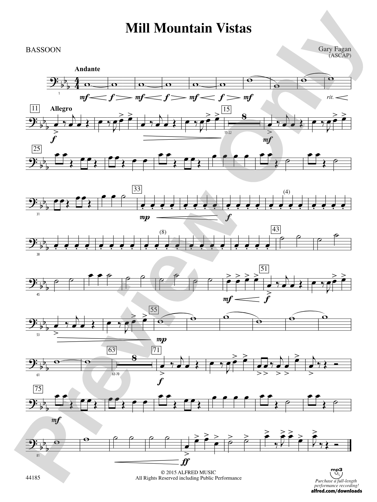 Mill Mountain Vistas: Bassoon