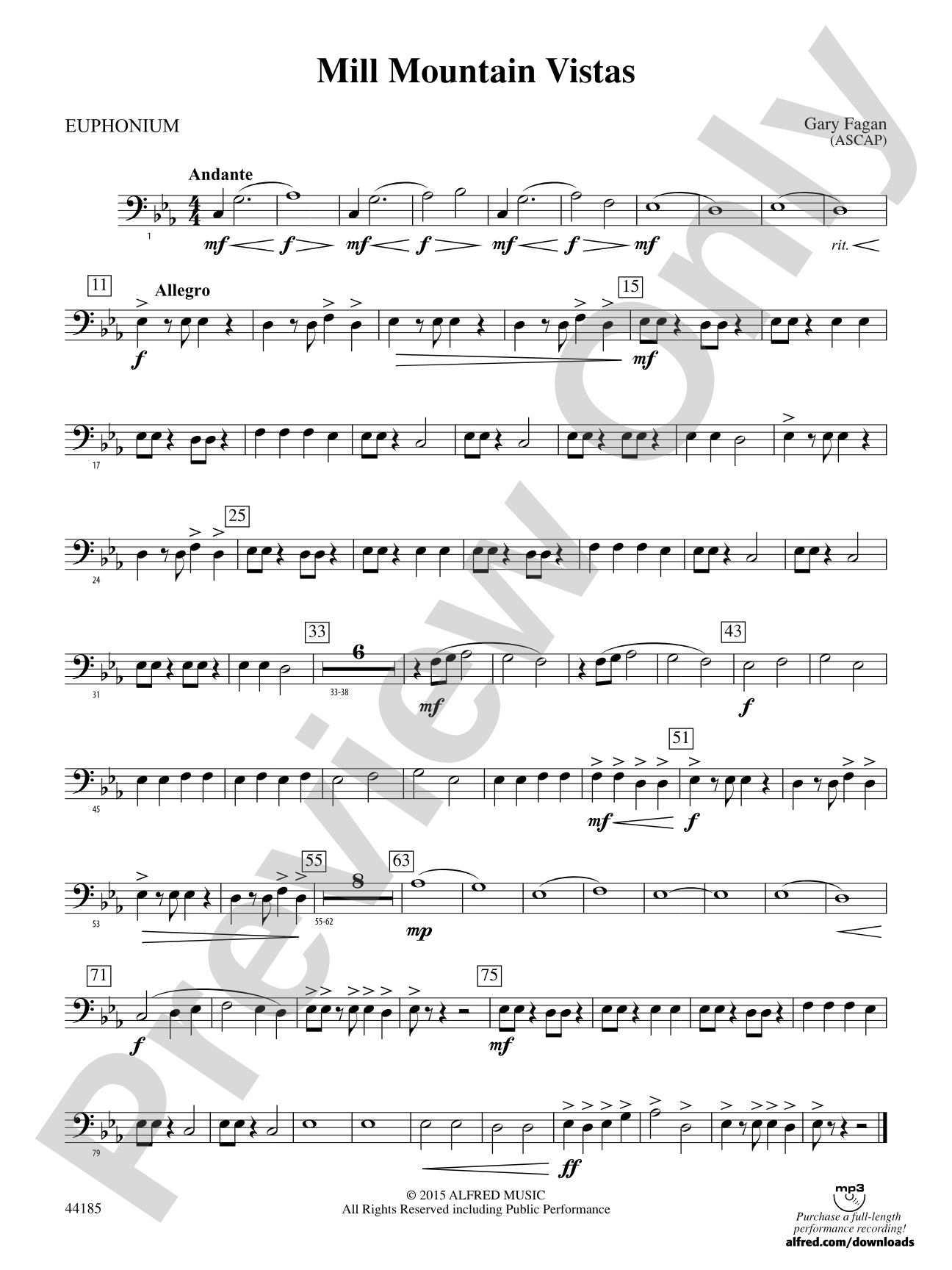 Mill Mountain Vistas: Baritone B.C.