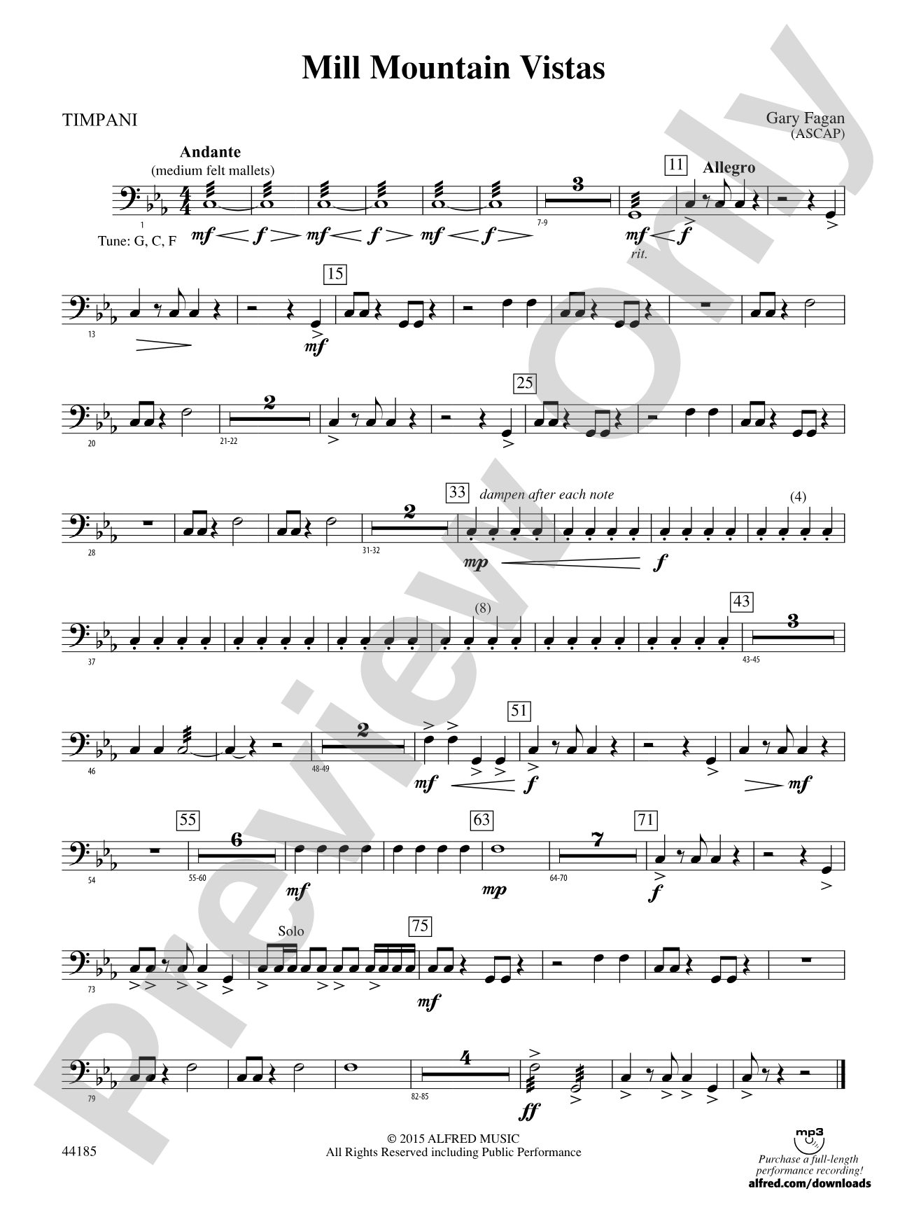 Mill Mountain Vistas: Timpani