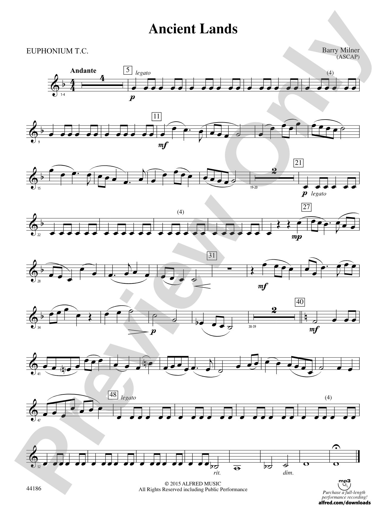 Ancient Lands: Baritone T.C.