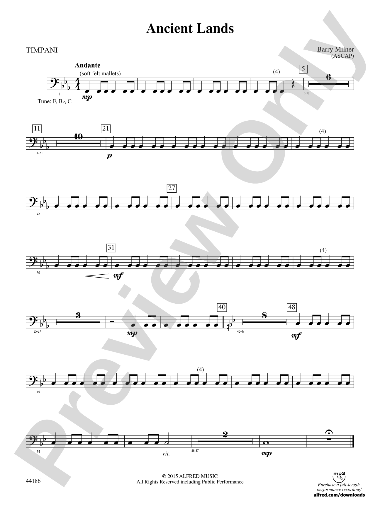 Ancient Lands: Timpani