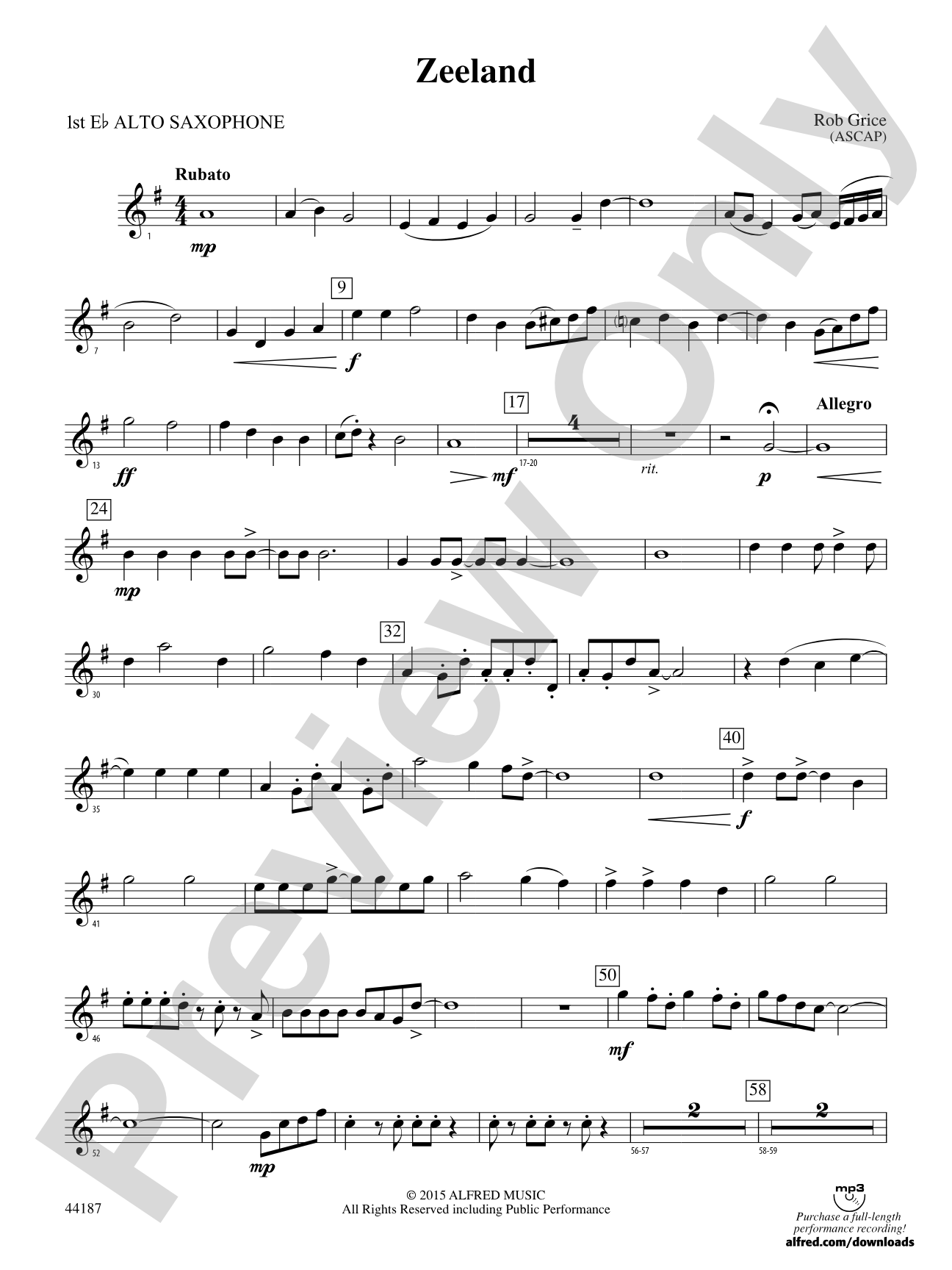 Zeeland: E-flat Alto Saxophone