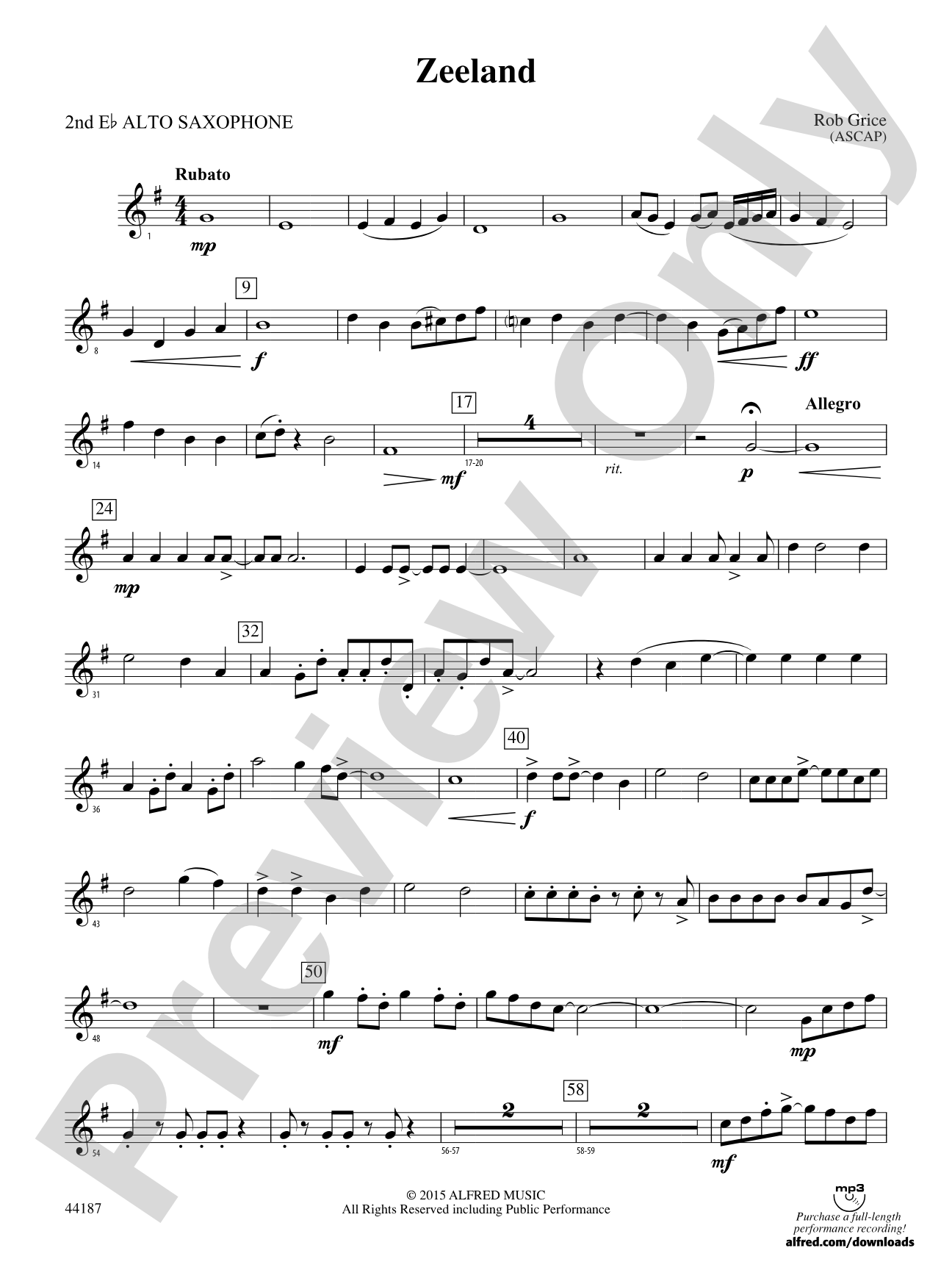 Zeeland: 2nd E-flat Alto Saxophone