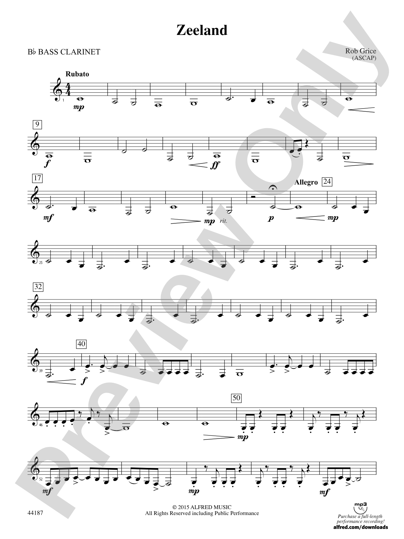 Zeeland: B-flat Bass Clarinet