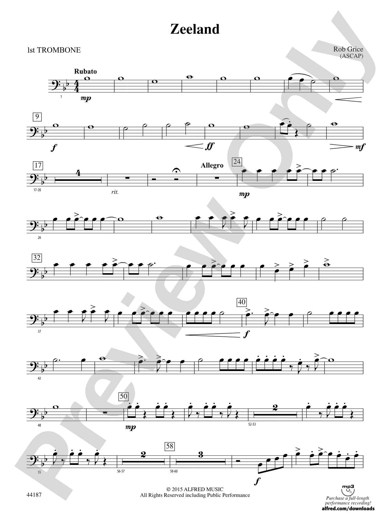 Zeeland: 1st Trombone