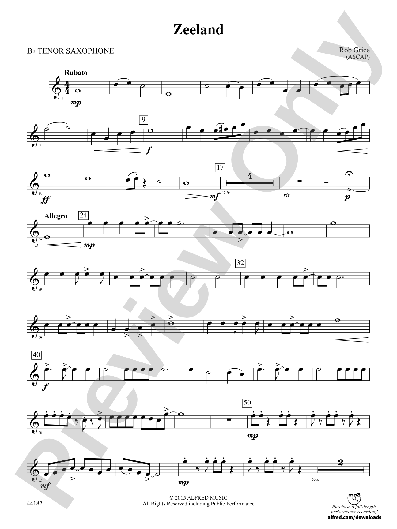 Zeeland: B-flat Tenor Saxophone