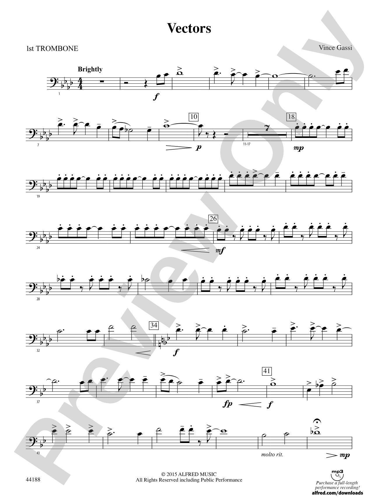 Vectors: 1st Trombone