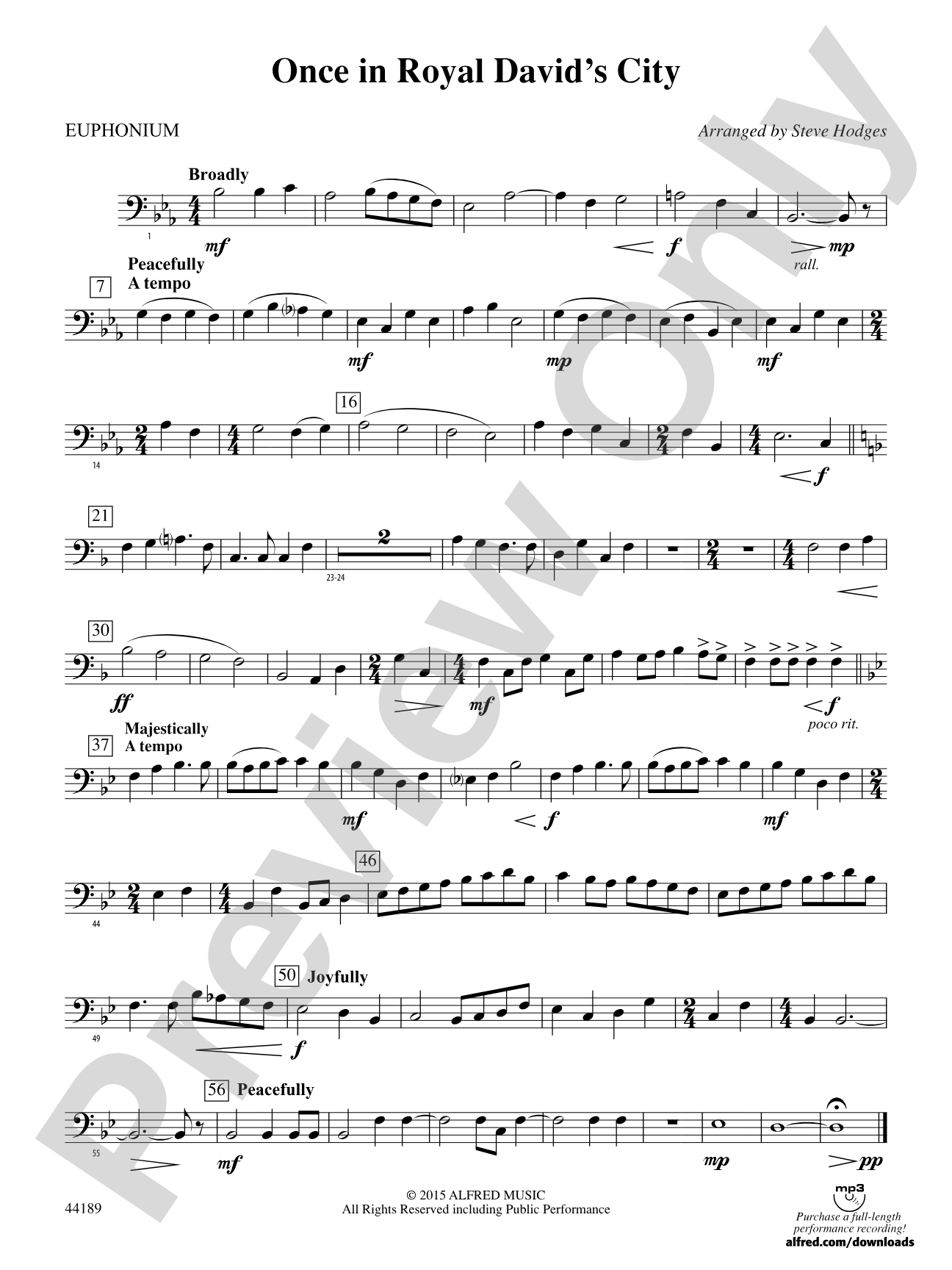 Once in Royal David's City: Baritone B.C.