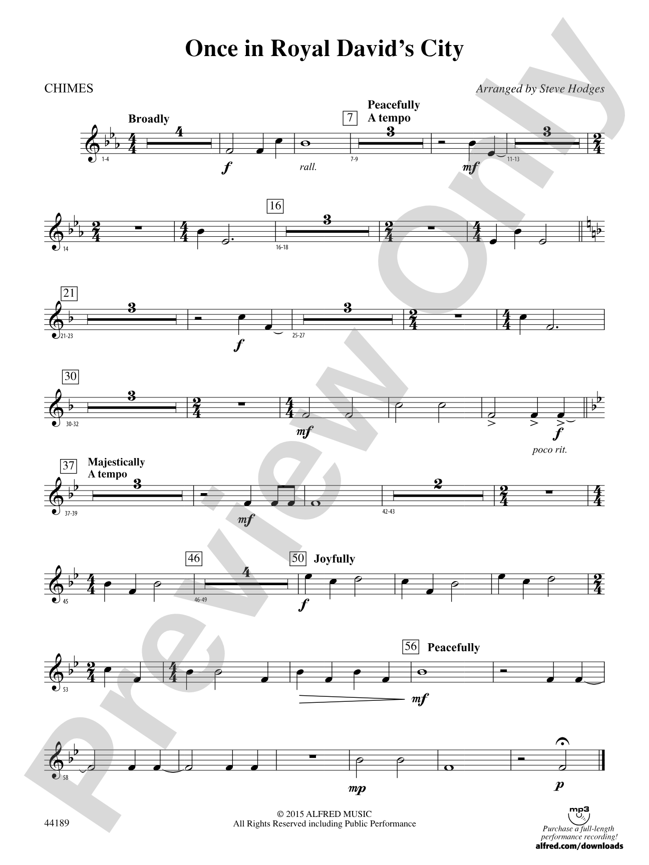 Once in Royal David's City: Chimes