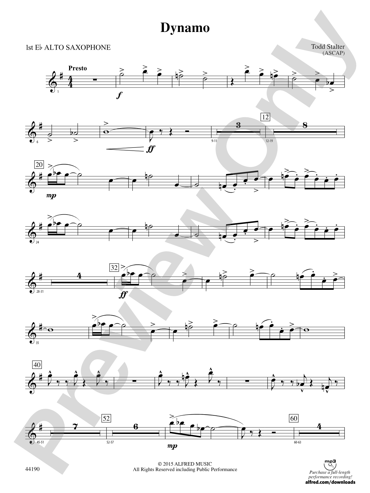 Dynamo: E-flat Alto Saxophone