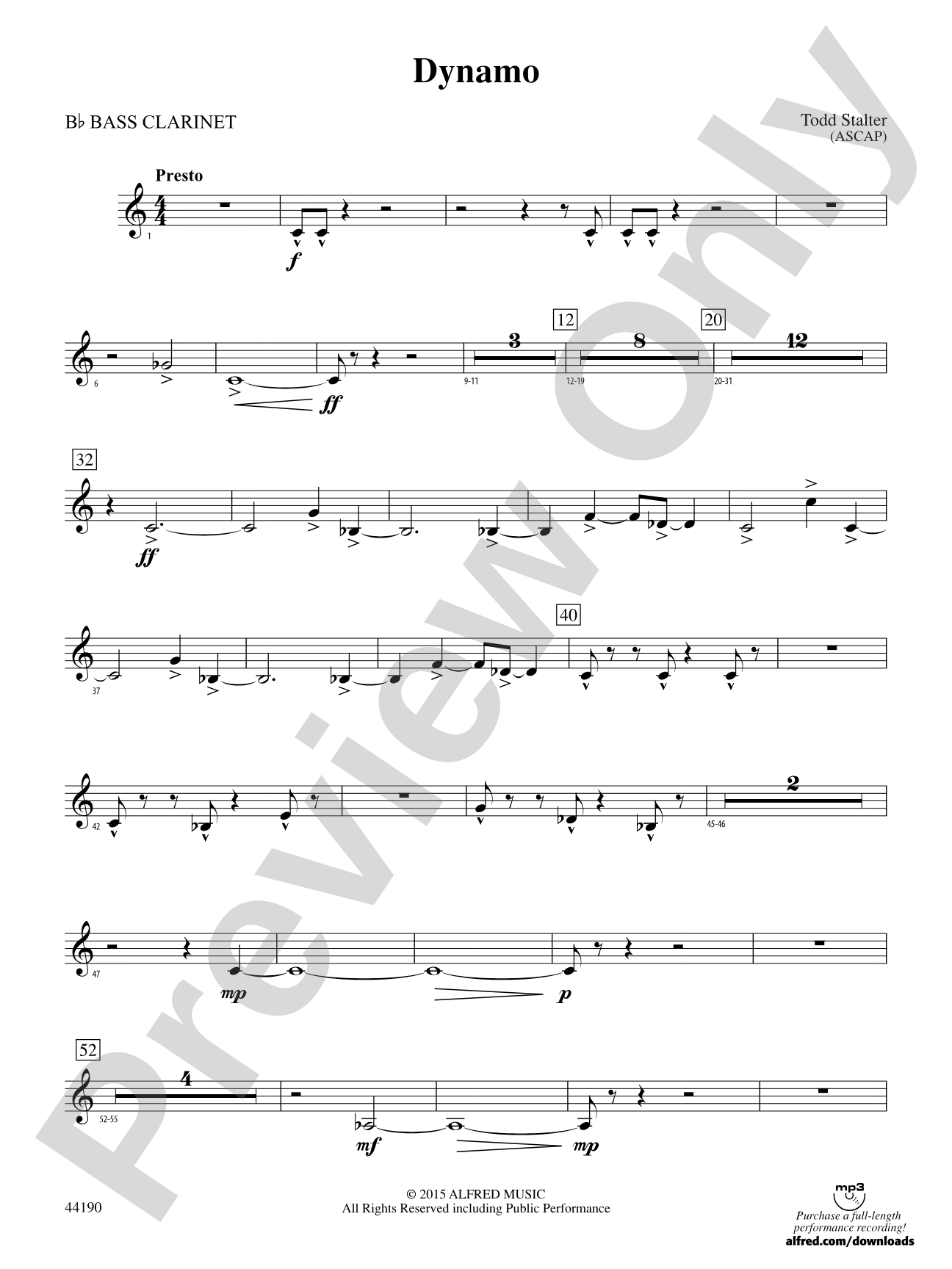 Dynamo: B-flat Bass Clarinet