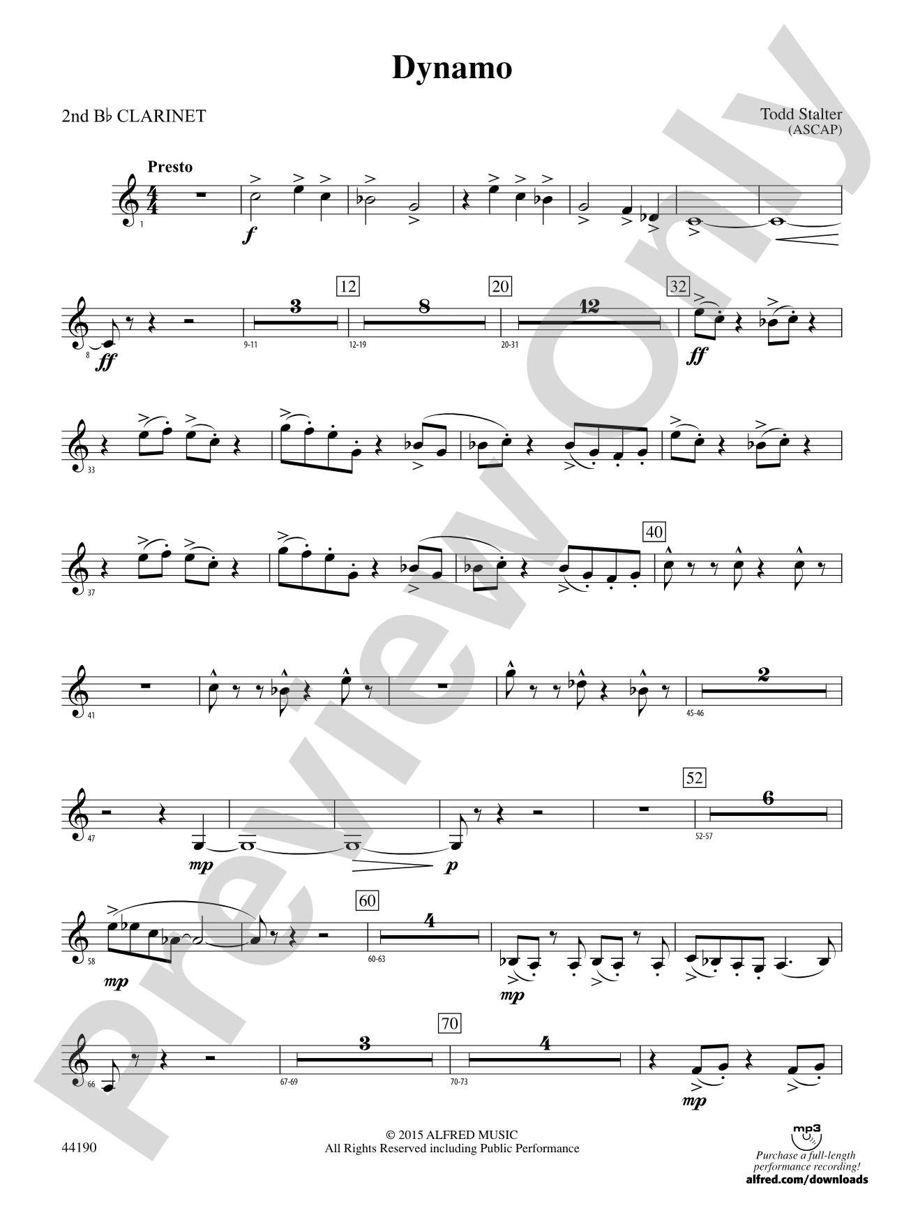 Dynamo: 2nd B-flat Clarinet