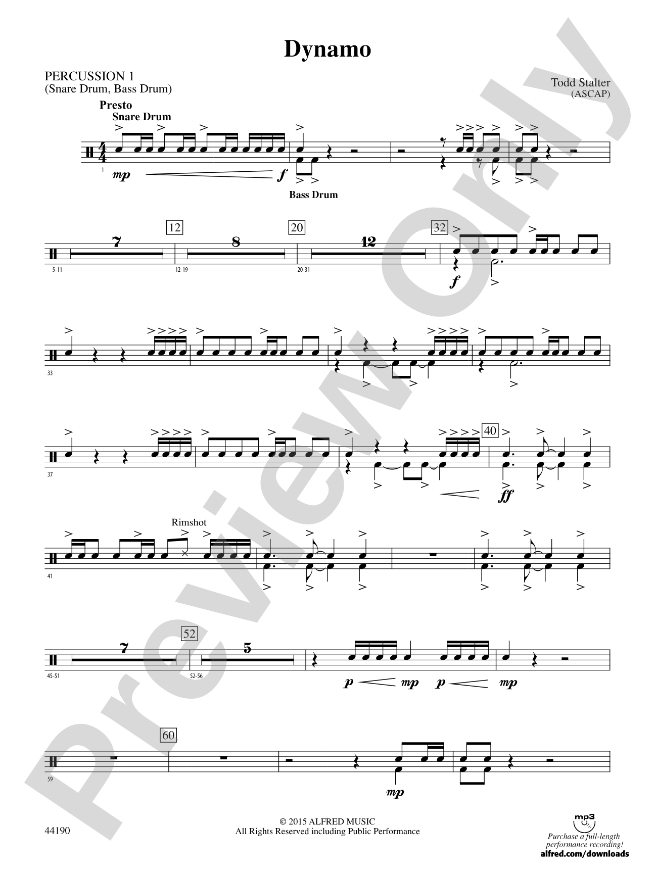 Dynamo: 1st Percussion