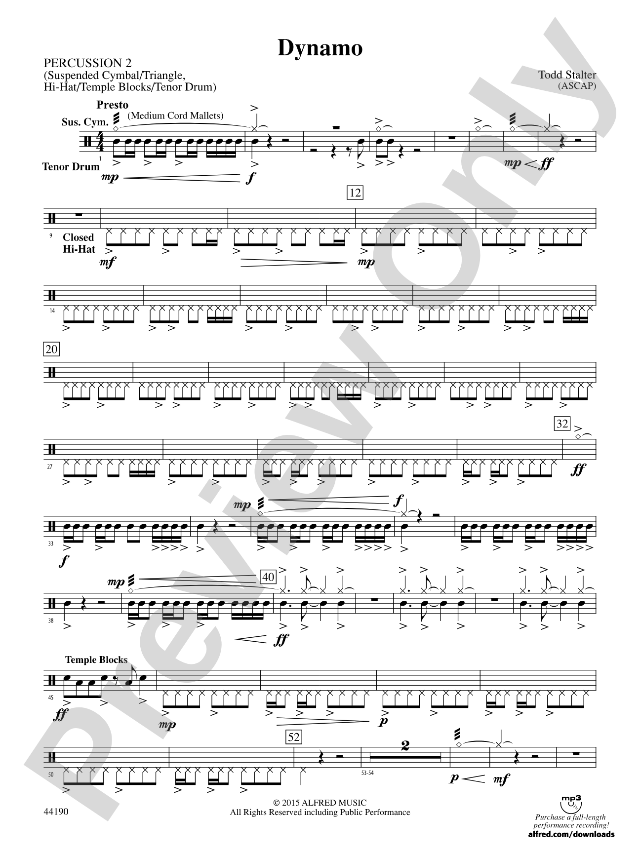 Dynamo: 2nd Percussion