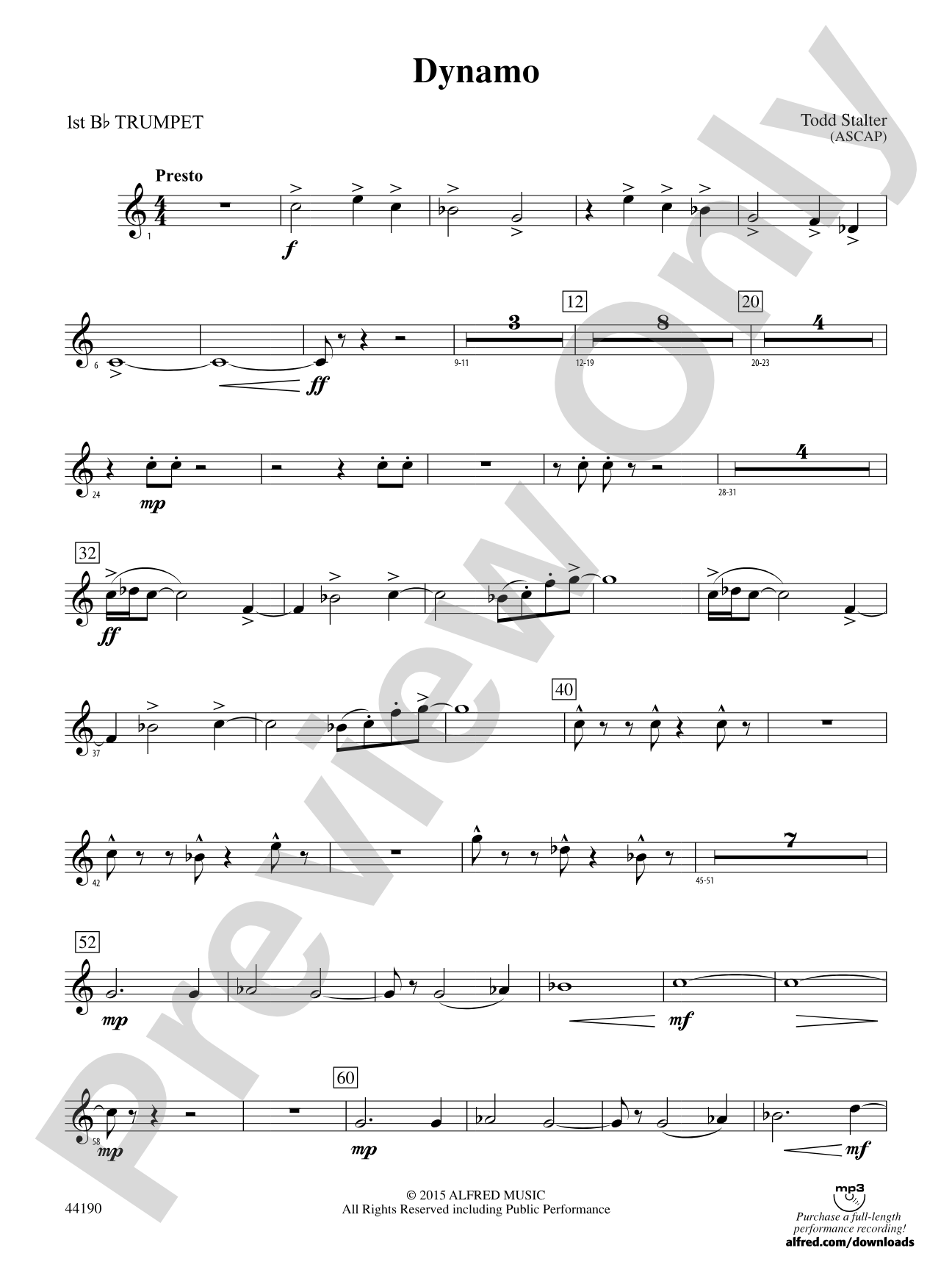 Dynamo: 1st B-flat Trumpet