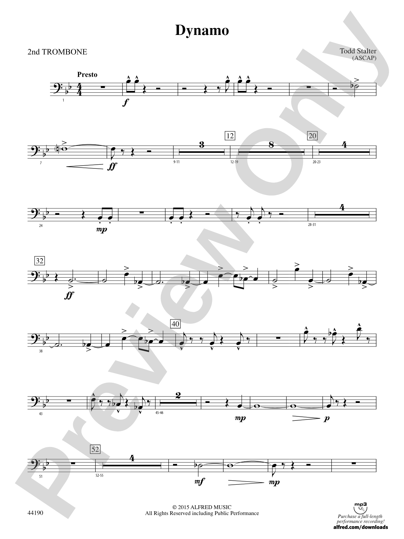 Dynamo: 2nd Trombone