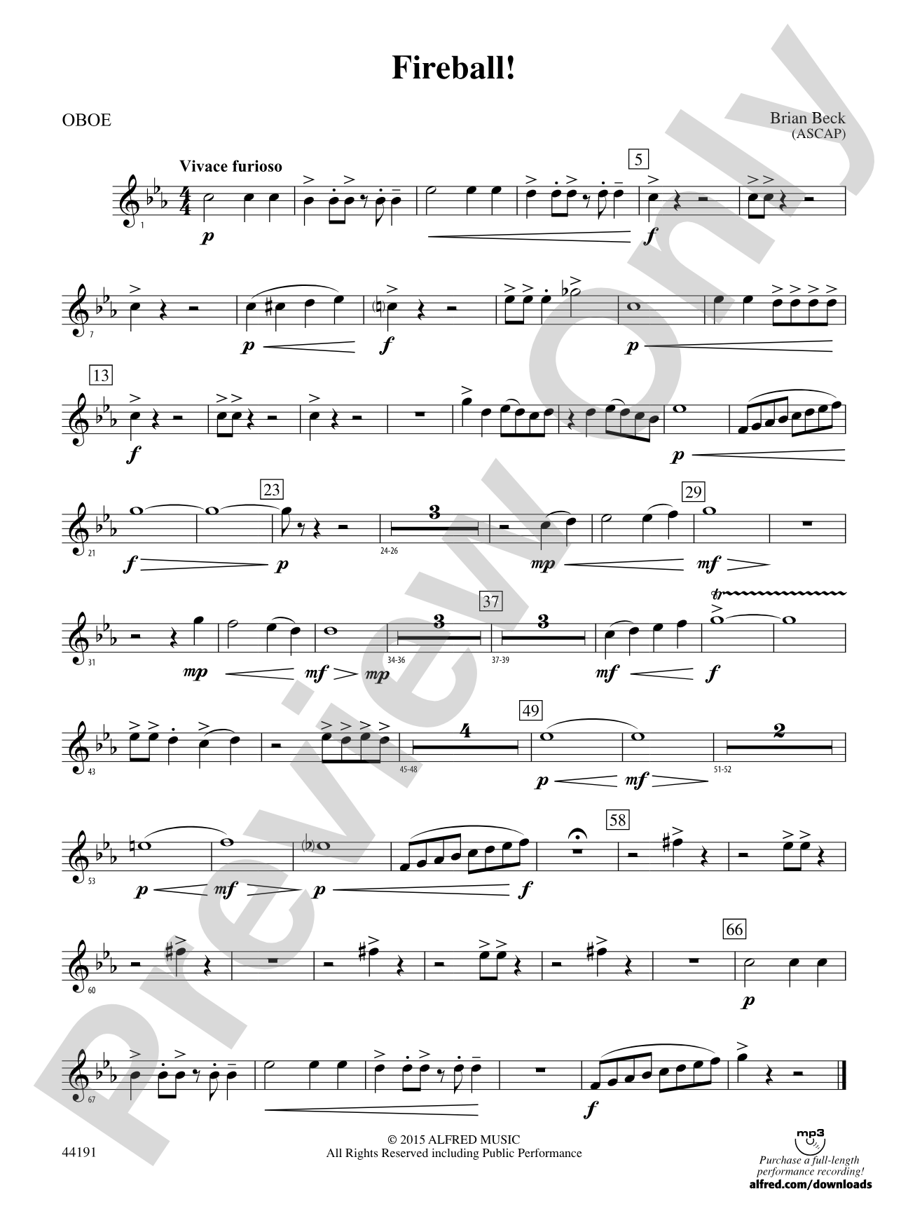 Fireball!: Oboe