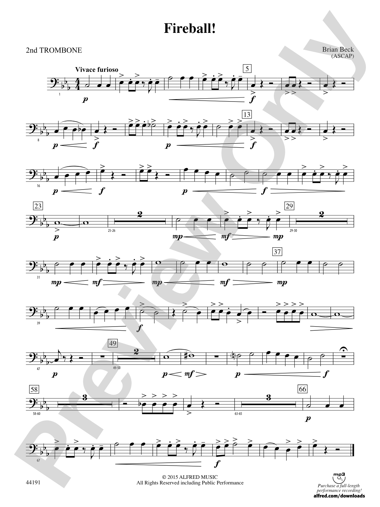Fireball!: 2nd Trombone