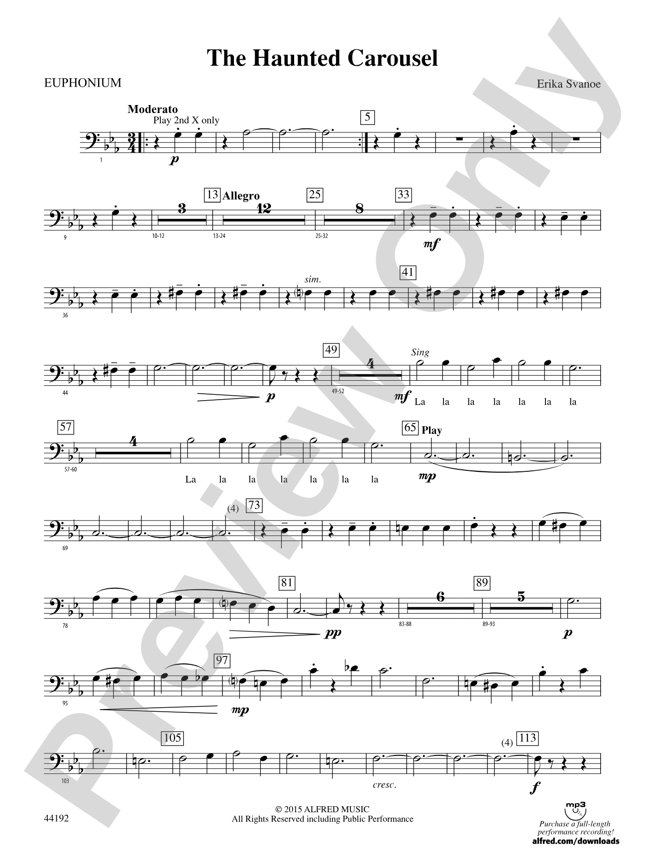 The Haunted Carousel: Baritone B.C.