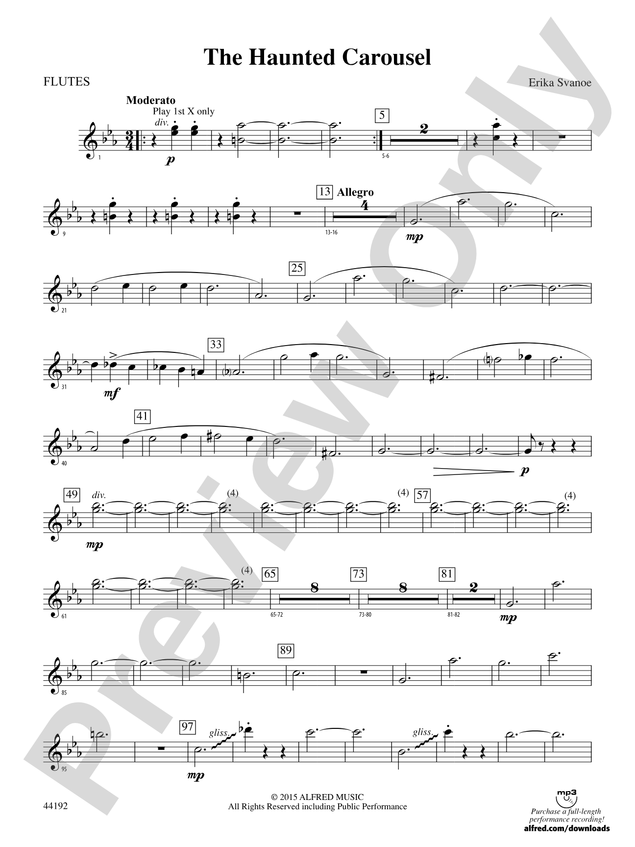 The Haunted Carousel: Flute