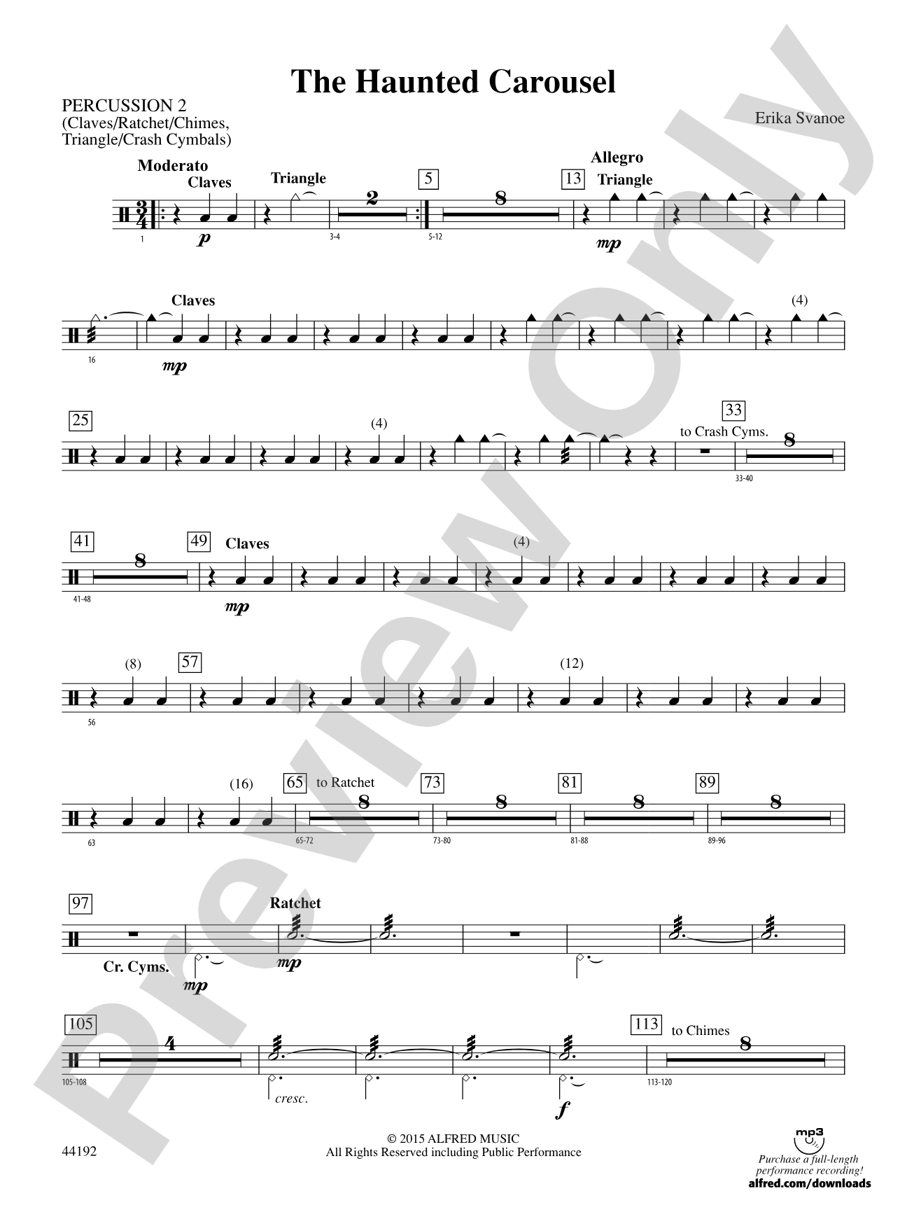 The Haunted Carousel: 2nd Percussion