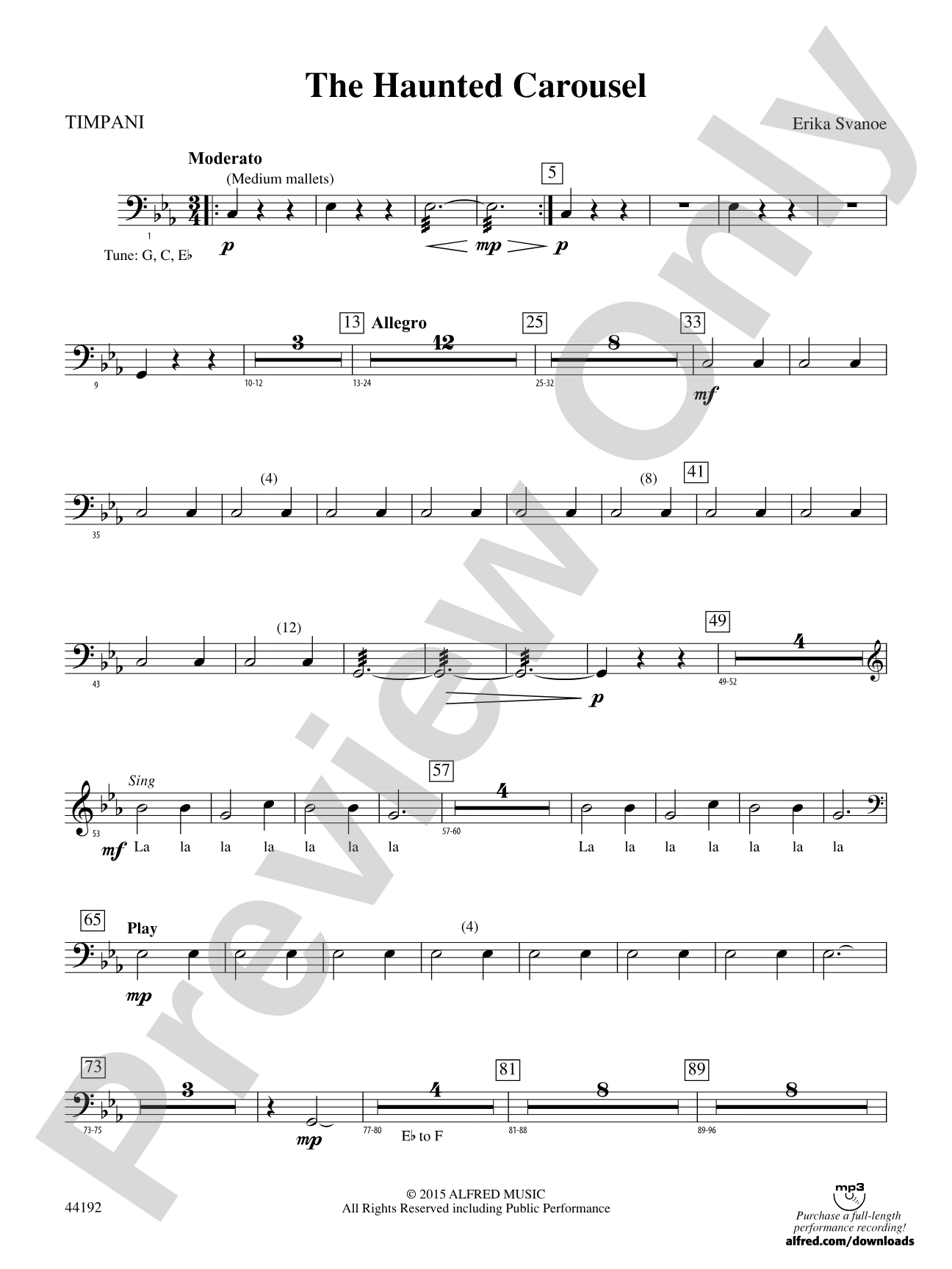 The Haunted Carousel: Timpani